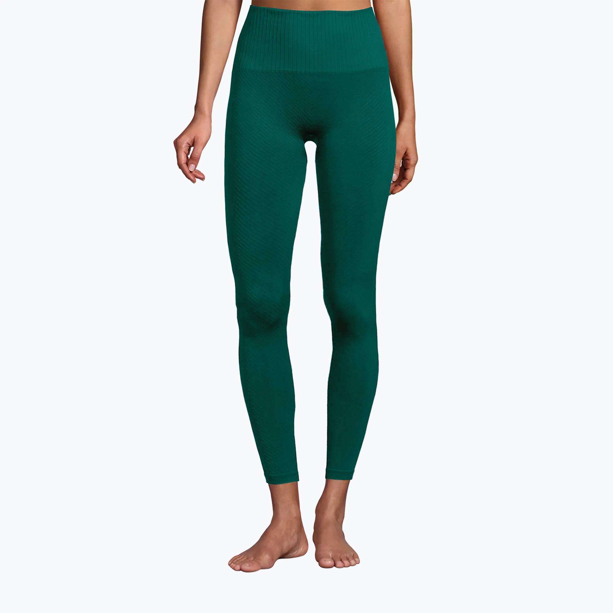 Legginsy damskie Casall Seamless Graphical Rib High Waist garden green 