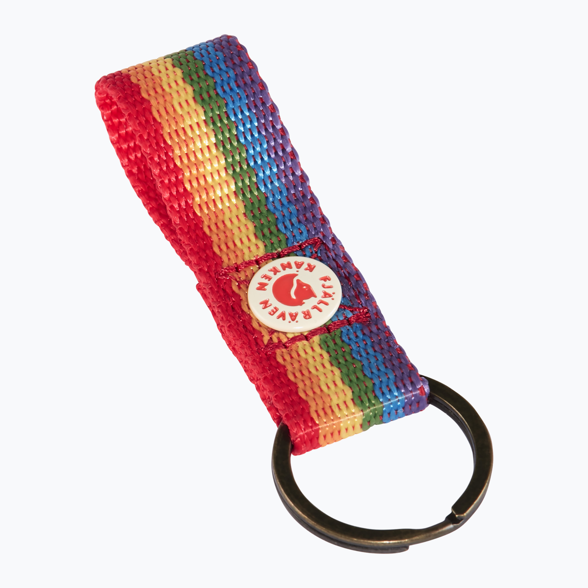 Fjällräven Kanken Rainbow Rainbow kulcstartó szivárványos mintával (Kanken Rainbow Keyring F23622)
