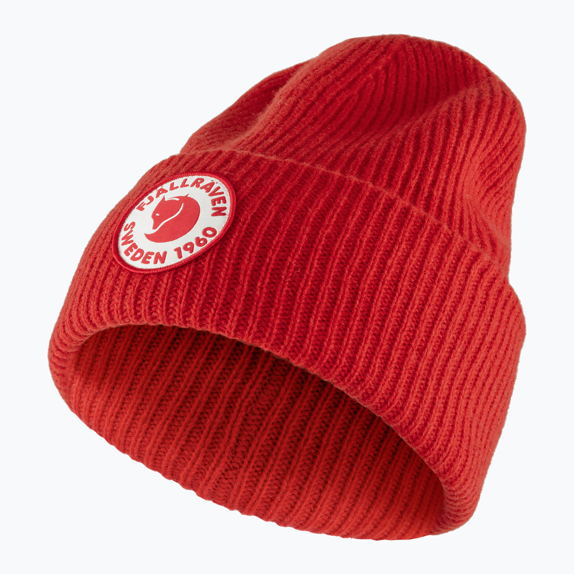 Зимна шапка Fjällräven 1960 Logo Hat true red
