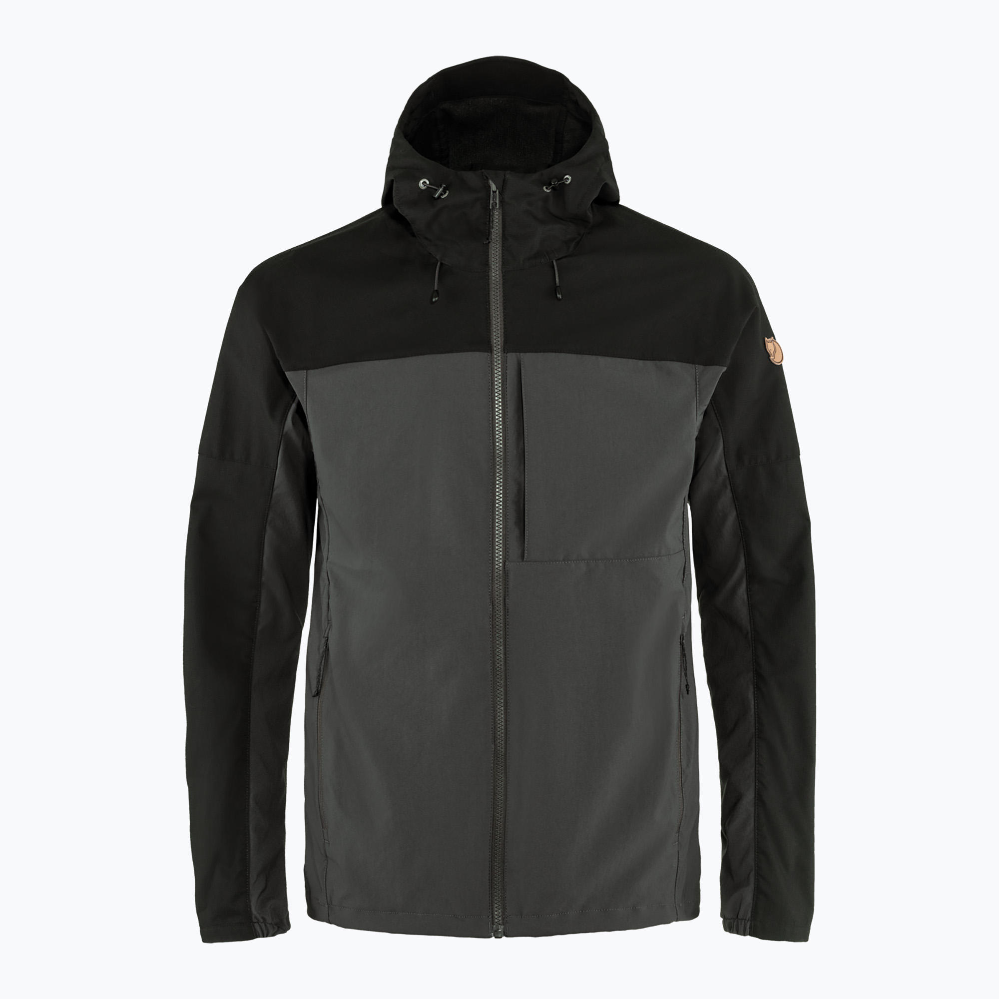 Kurtka przeciwwiatrowa męska Fjällräven Abisko Midsummer dark grey/ black 