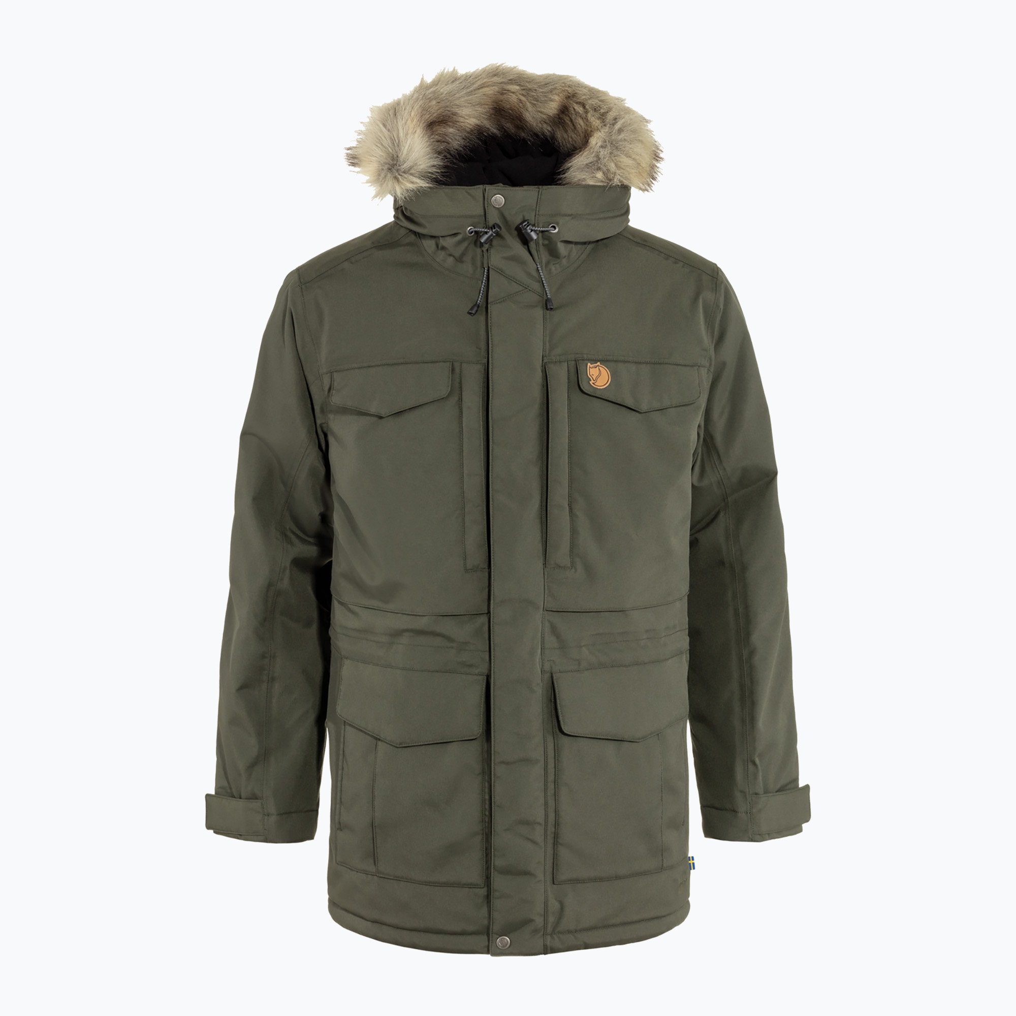 Kurtka zimowa męska Fjällräven Nuuk Parka deep forest 