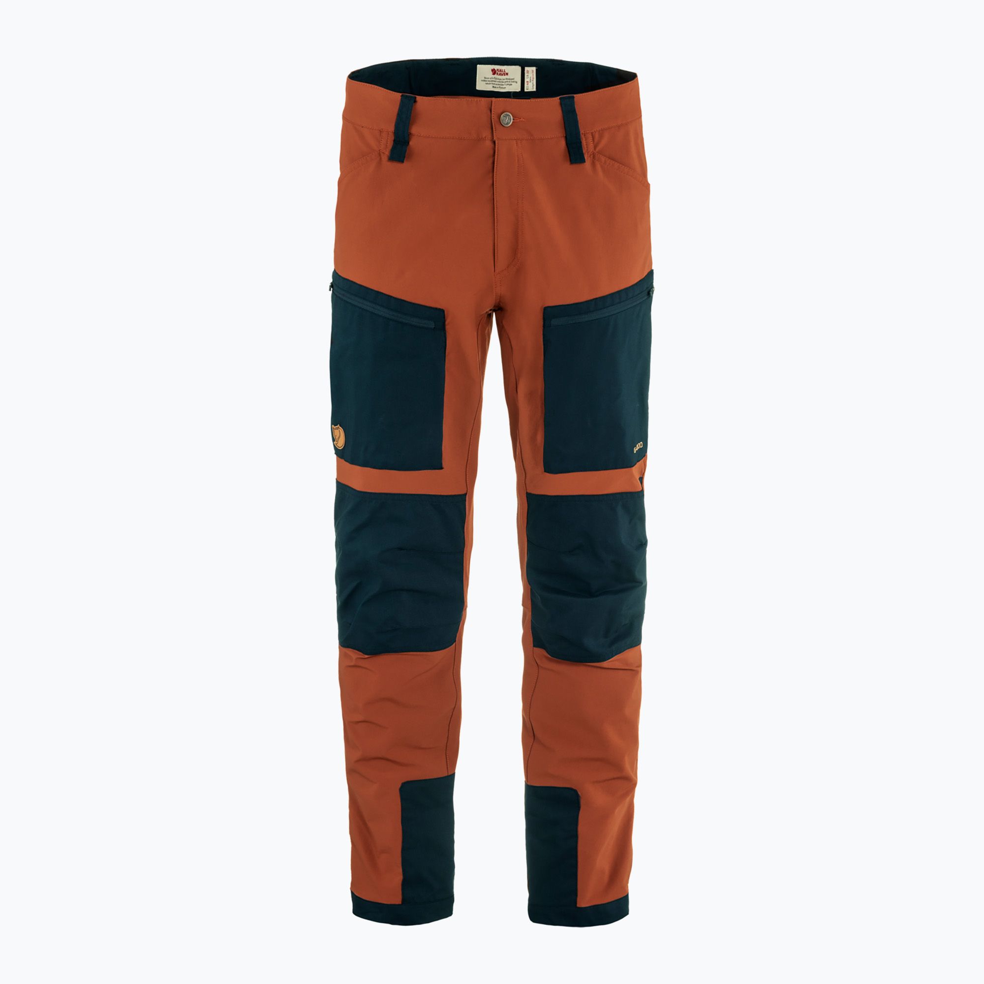 Spodnie trekkingowe męskie Fjällräven Keb Agile autumn leaf/ dark navy 