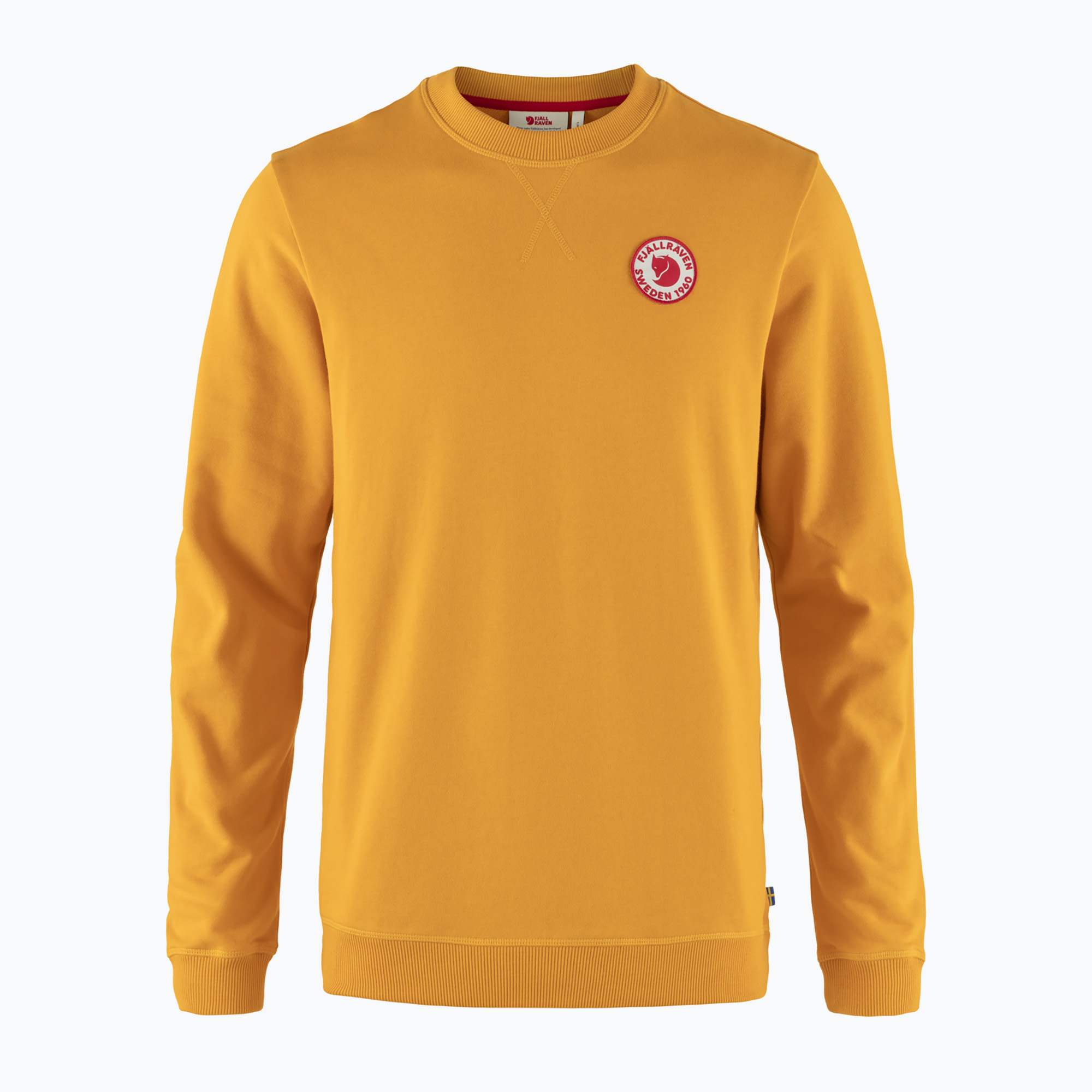 Bluza męska Fjällräven 1960 Logo Badge Sweater mustard yellow 