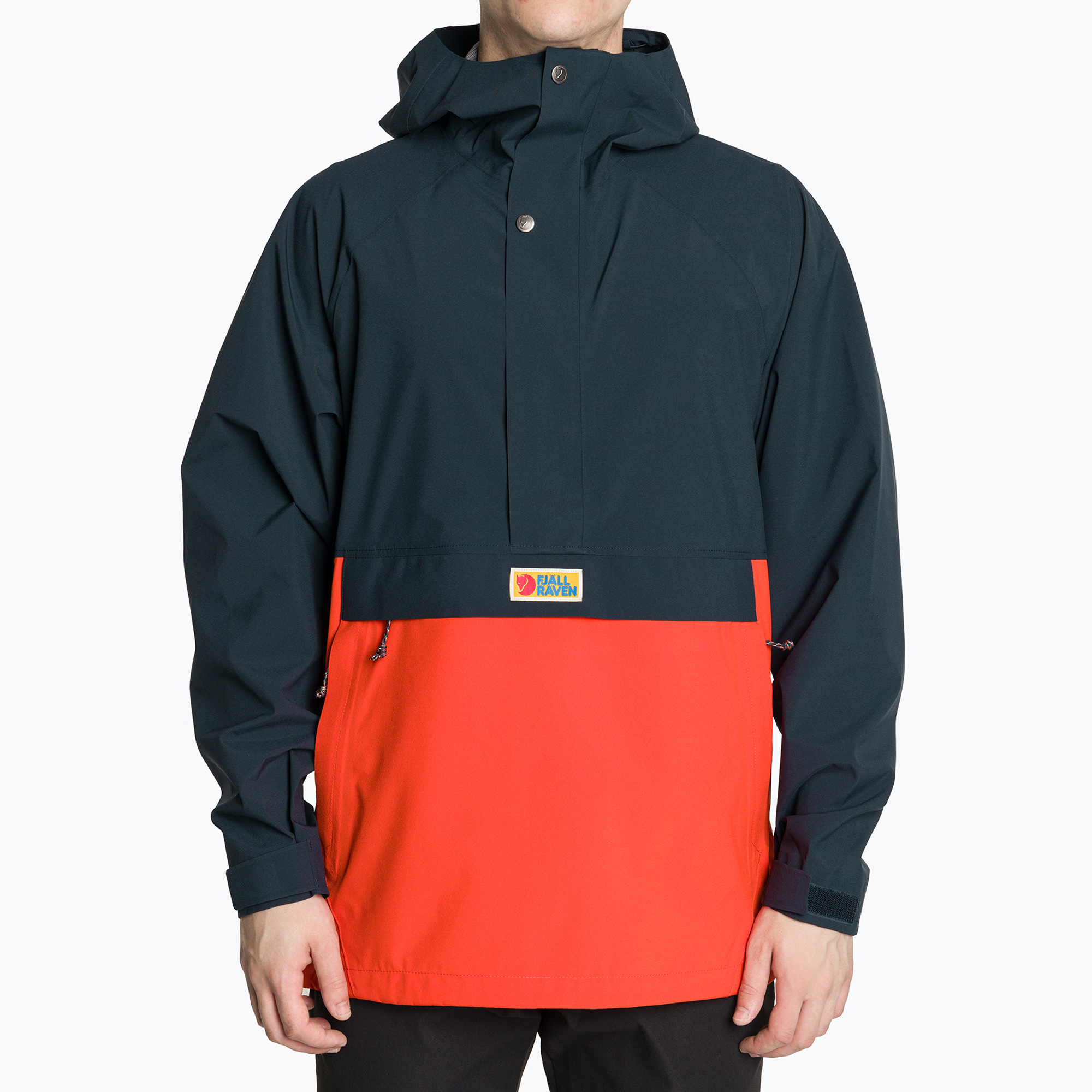 Nepremokavá bunda pánska Fjällräven Vardag Hydratic Anorak dark navy/flame orange (Vardag Hydratic Anorak F86688)