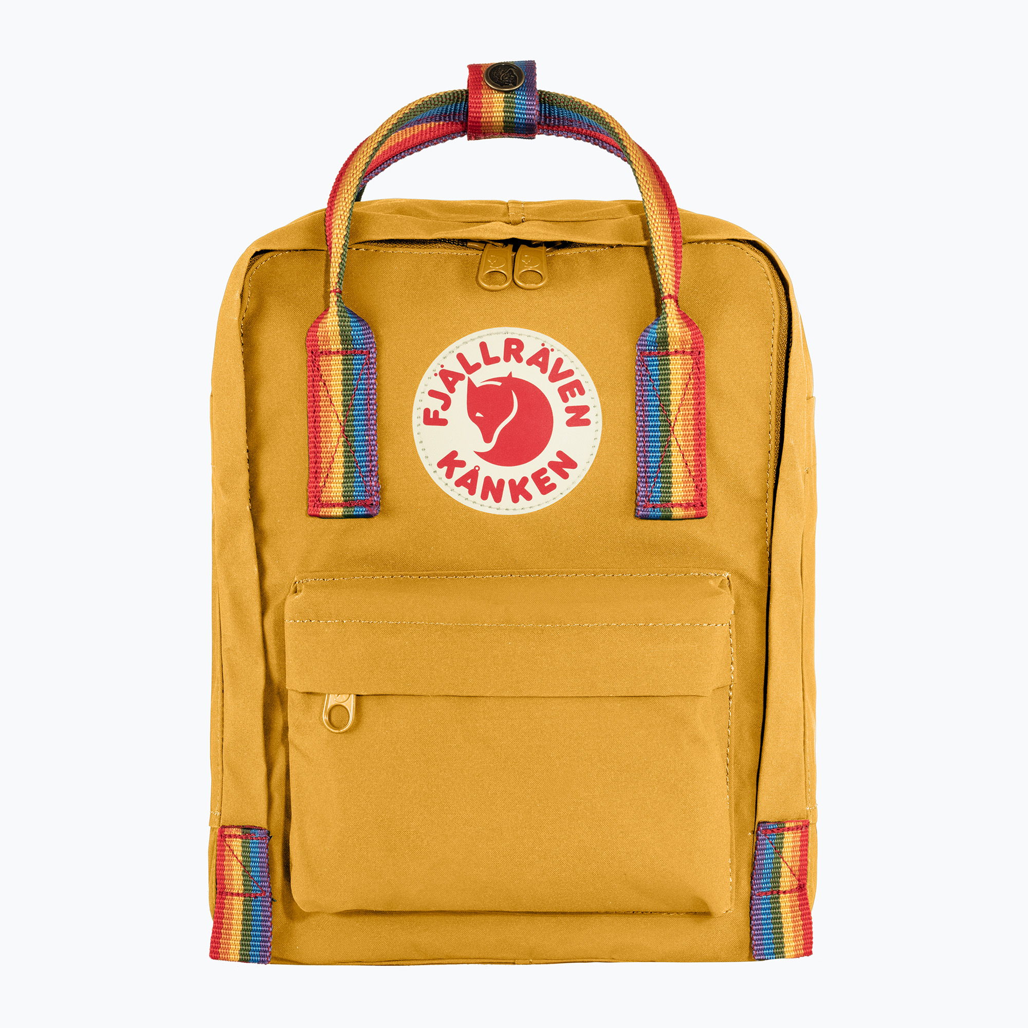 Plecak miejski Fjällräven Kanken Rainbow Mini 7 l ochre/rainbow pattern 
