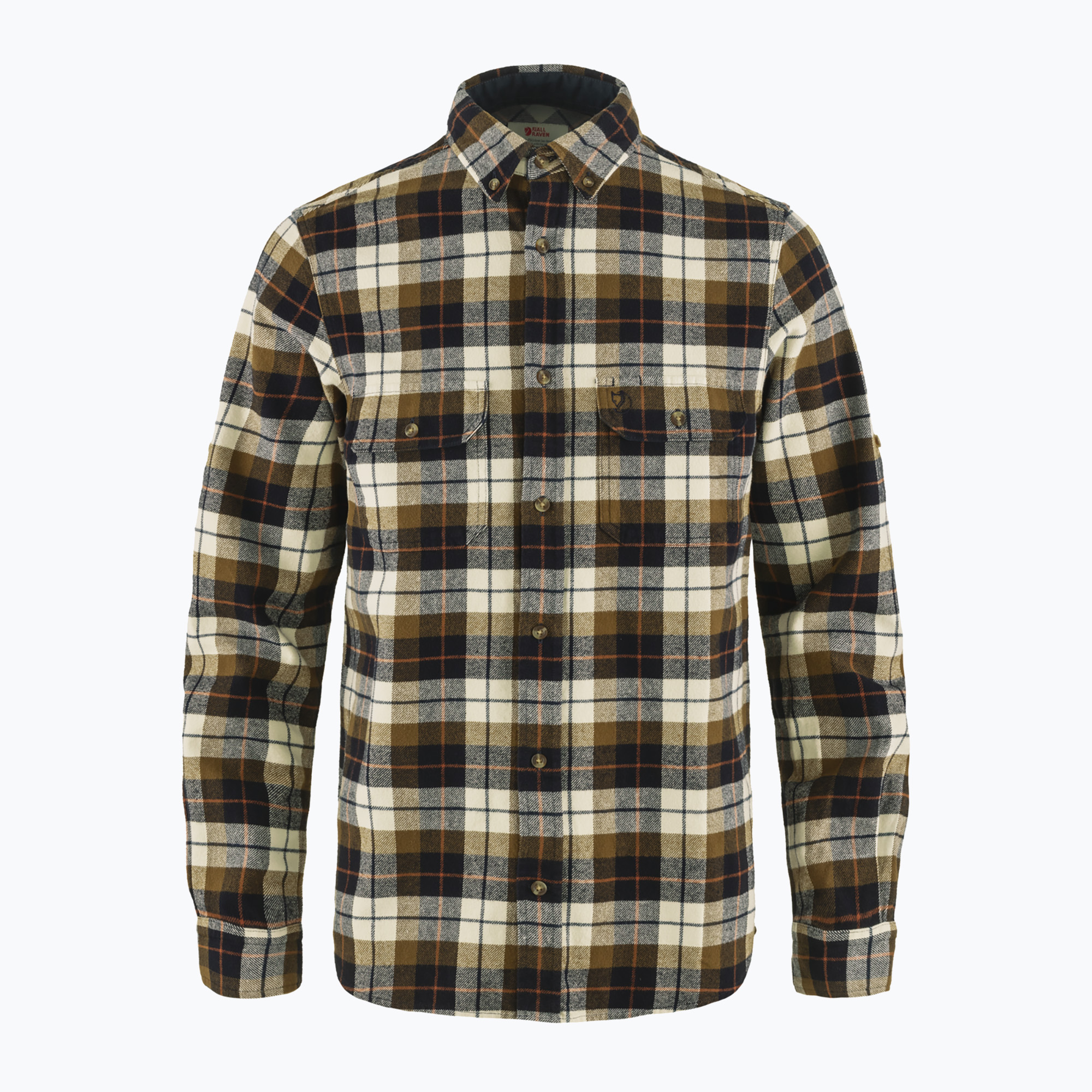 Koszula męska Fjällräven Singi Heavy Flannel chalk white/dark navy