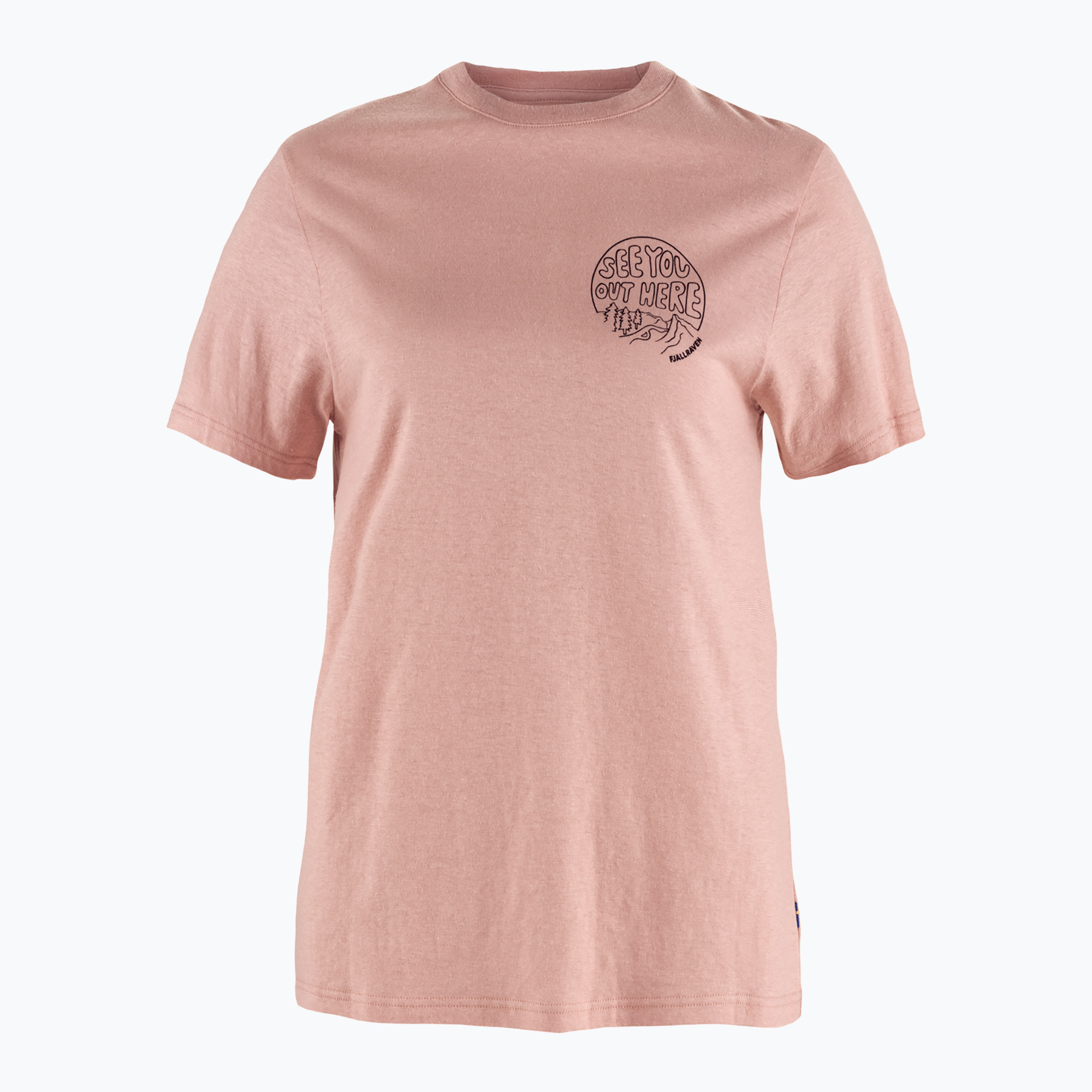 Koszulka damska Fjällräven Hemp Blend Out Here chalk rose 