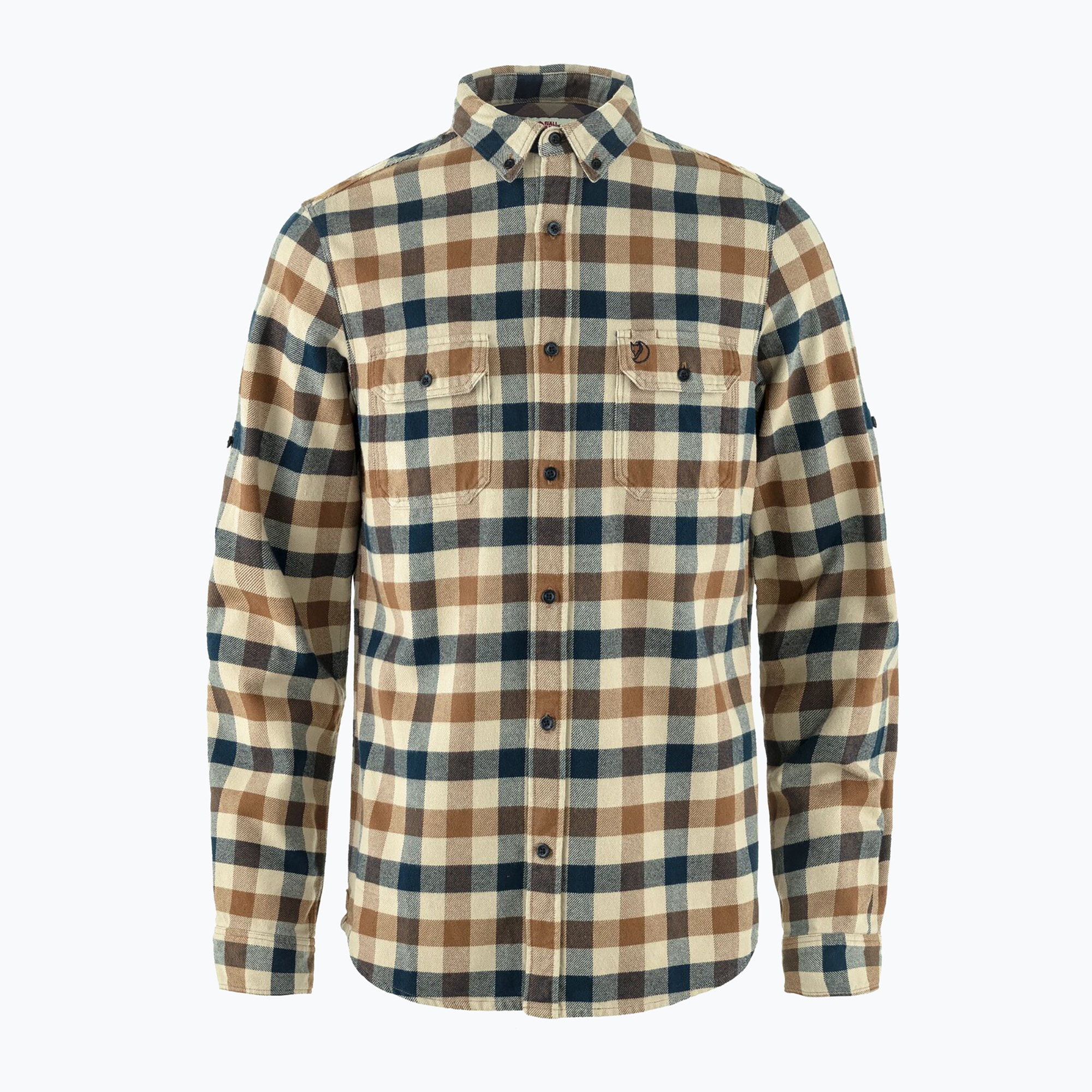 Cămașă pentru bărbați Fjällräven Skog Slim fossil/dark navy