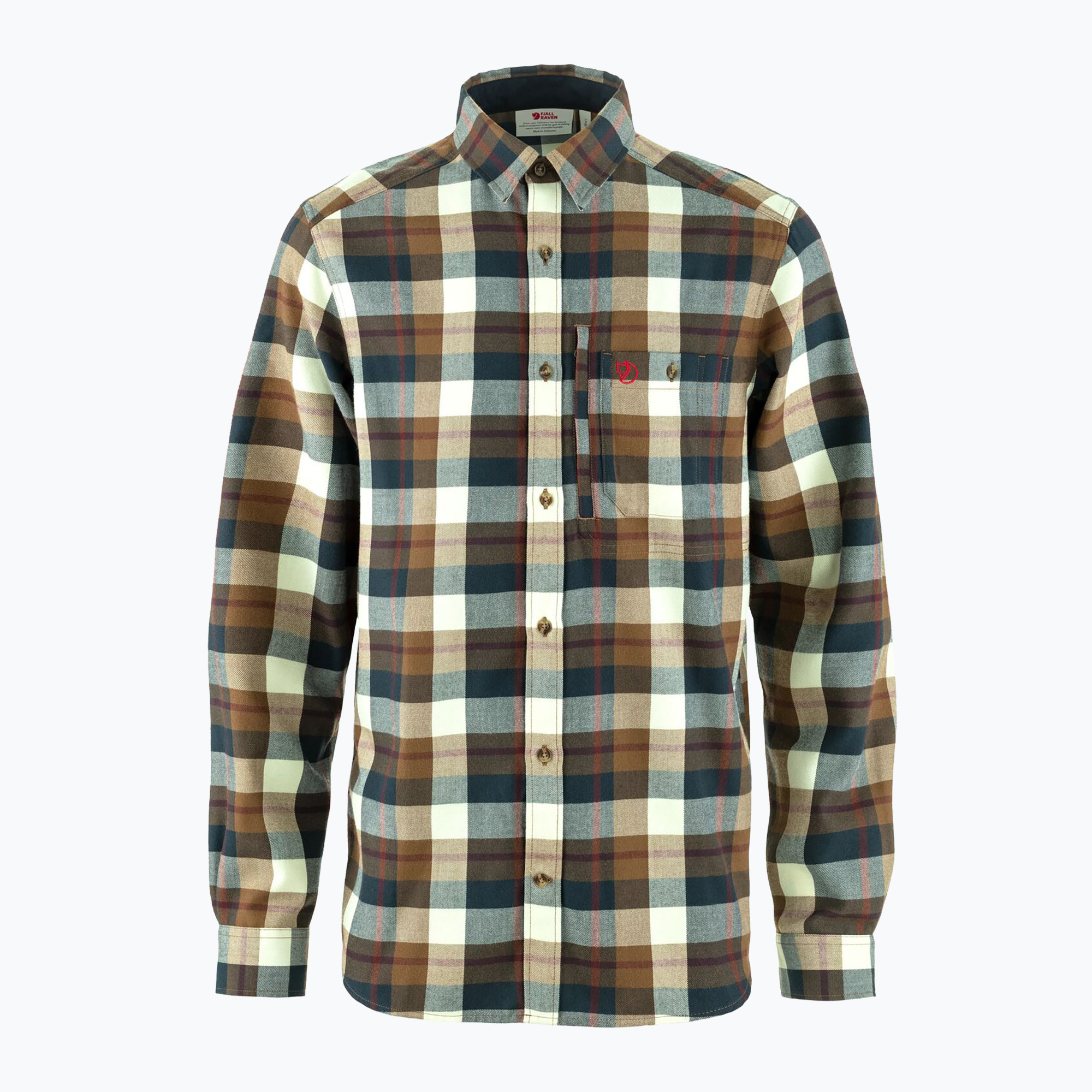 Koszula męska Fjällräven Fjällglim wood brown/mais yellow 