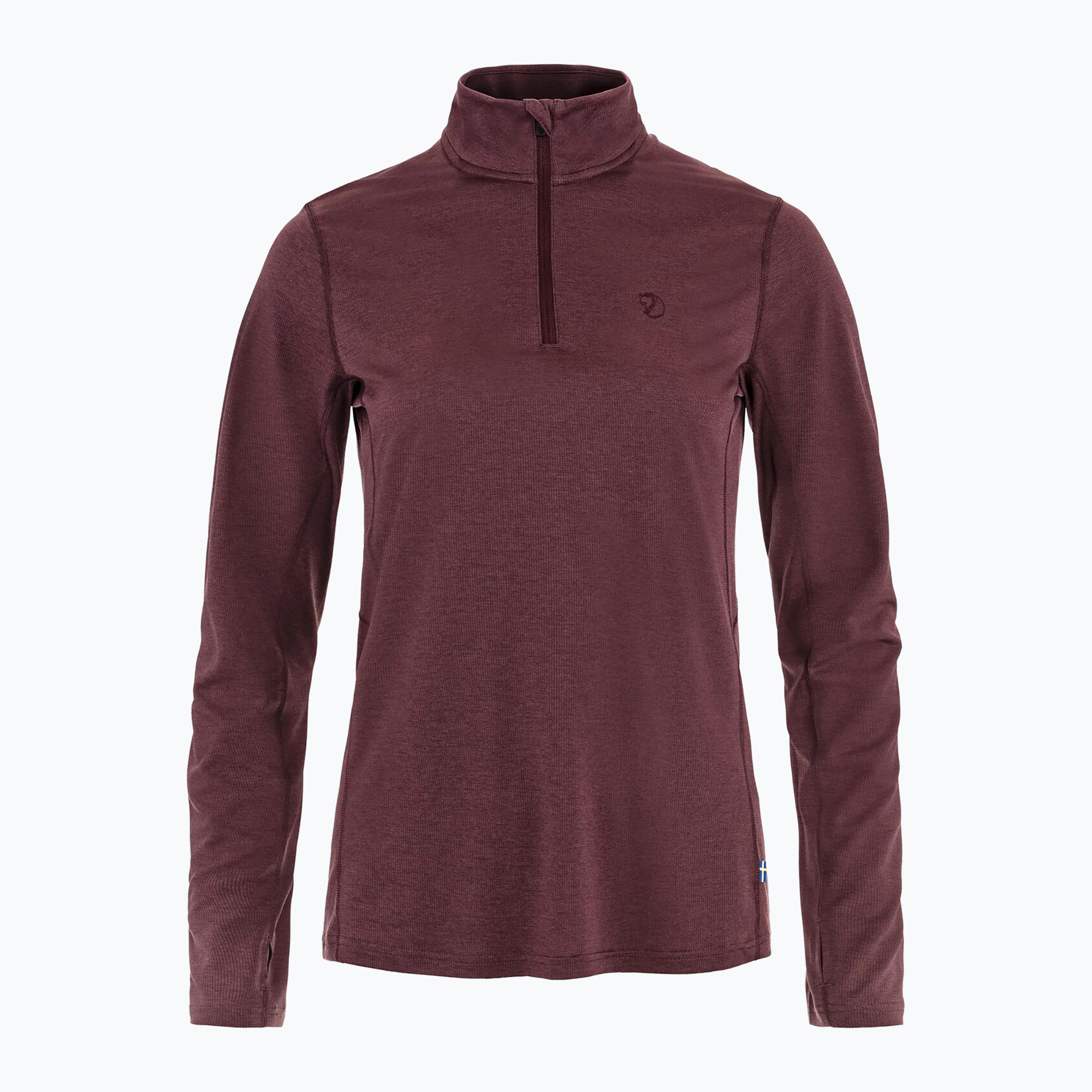 Bluza trekkingowa damska Fjällräven Abisko Day Hike Half Zip port