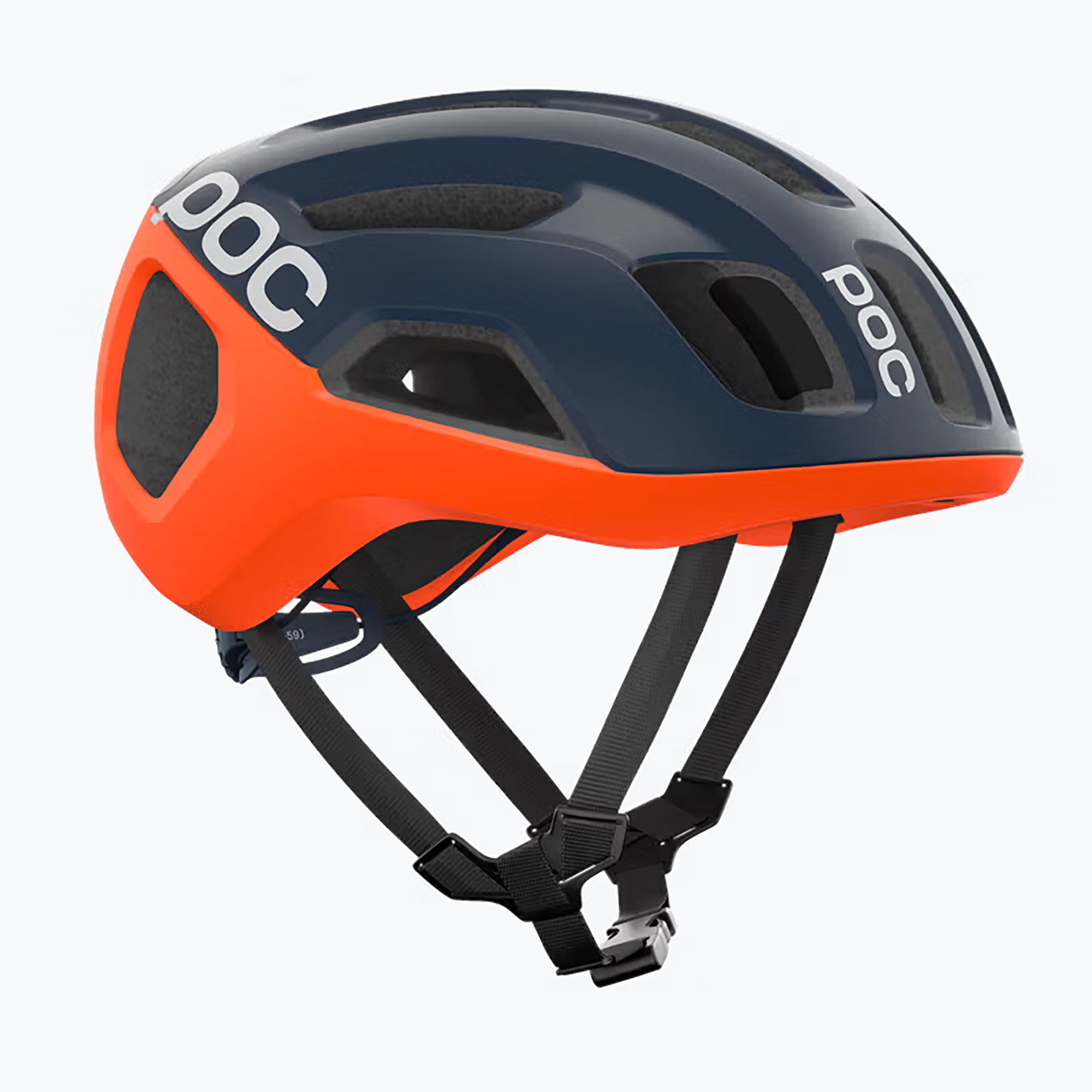 Cască de ciclism POC Ventral Air Mips apatite navy matt/orange matt/hydrogen white matt