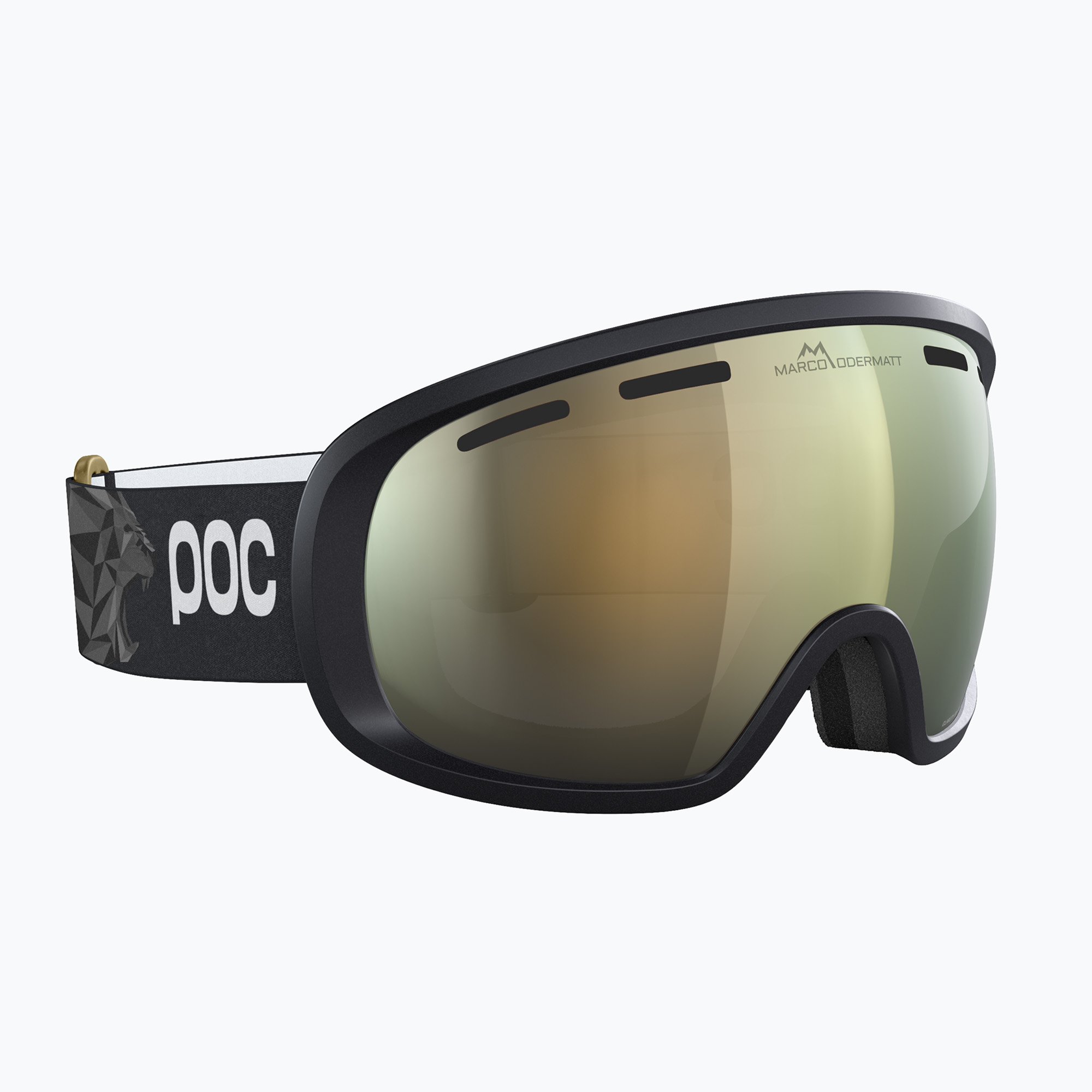Скиорскa маска POC Fovea Marco Odermatt Ed. uranium black/podium gold/sunny gold