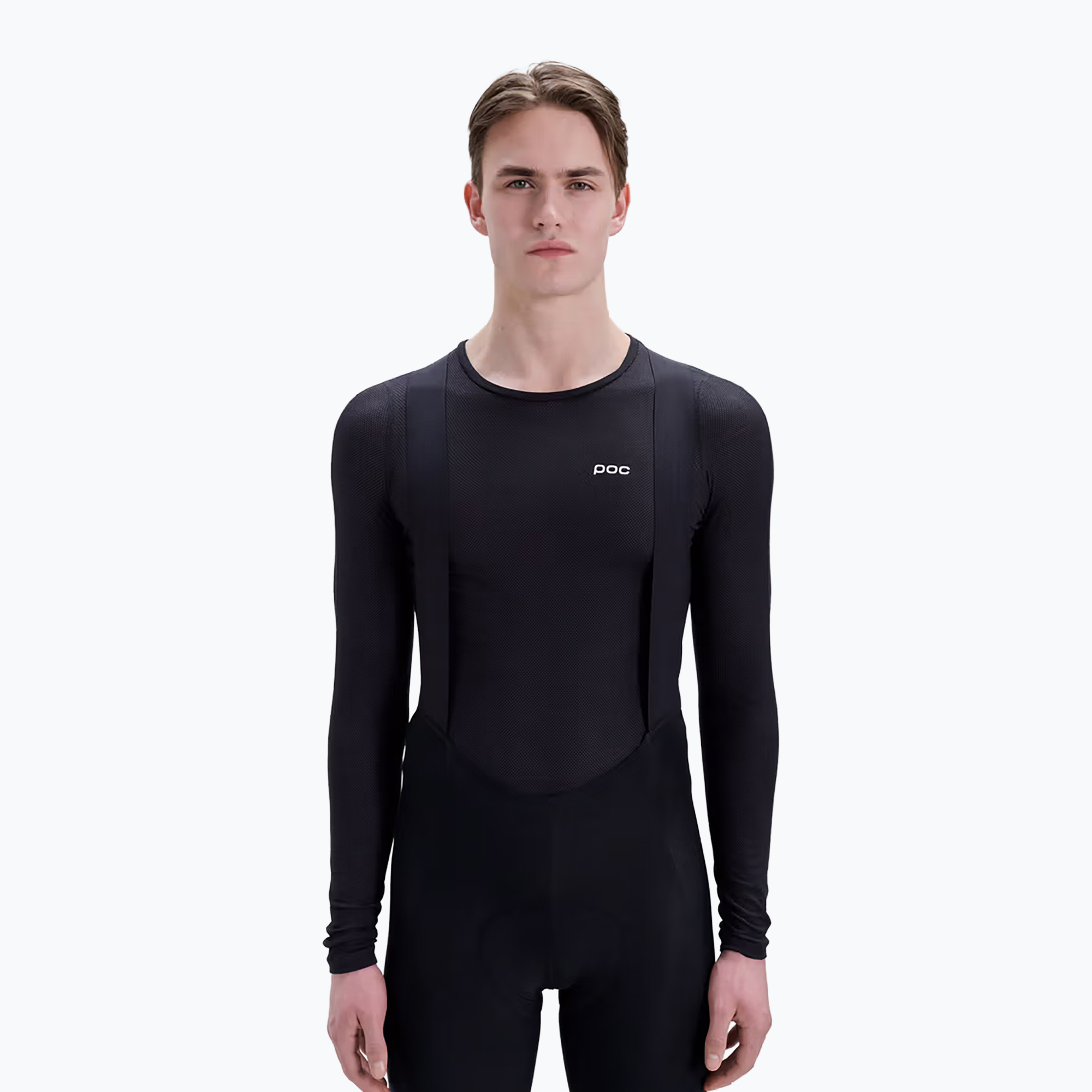 Мъжка велосипедна блуза с дълъг ръкав POC Layer Mid Jersey uranium black