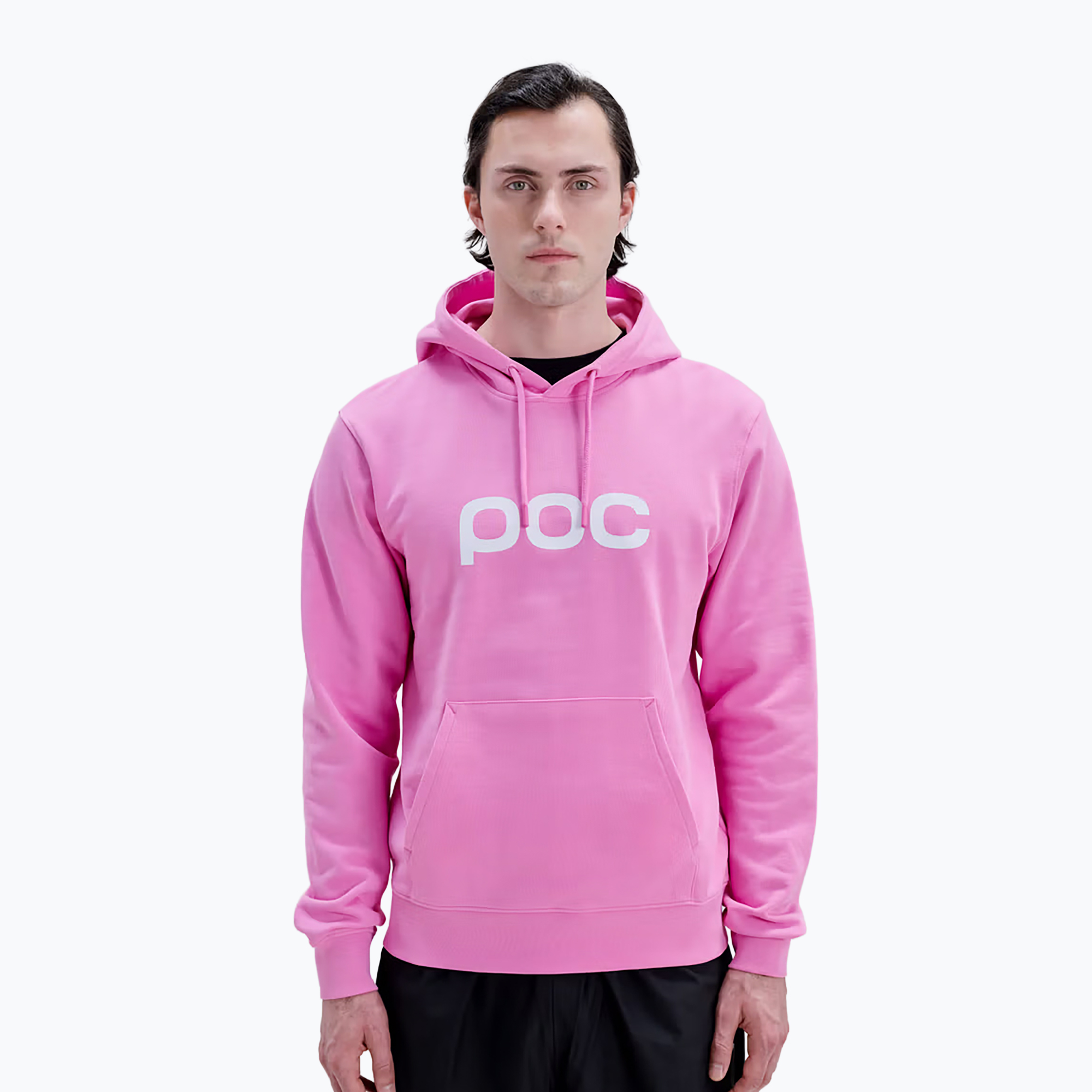Суитшърт POC Hood thulite pink/hydrogen white