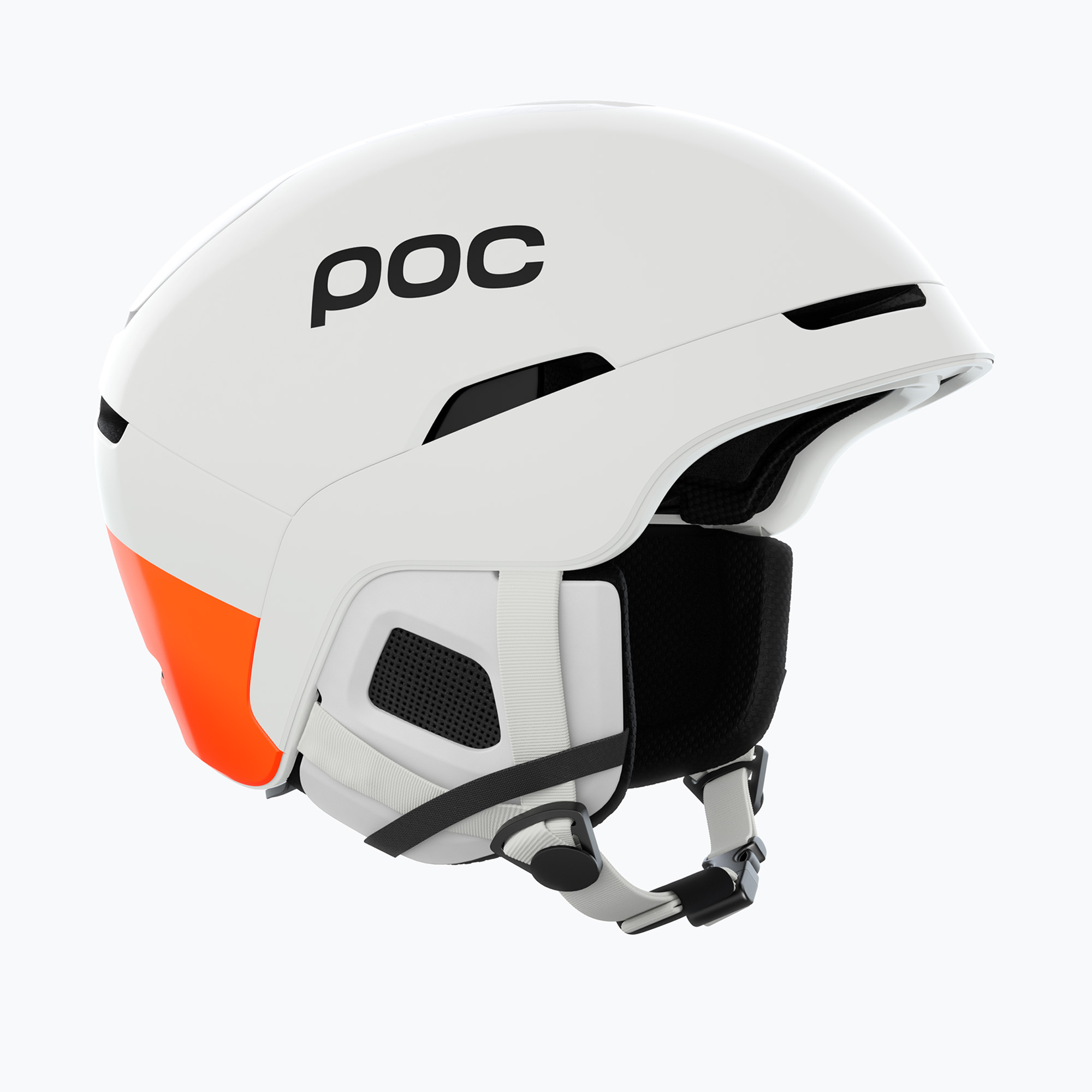 Lyžařská helma POC Obex MIPS hydrogen white/fluorescent orange