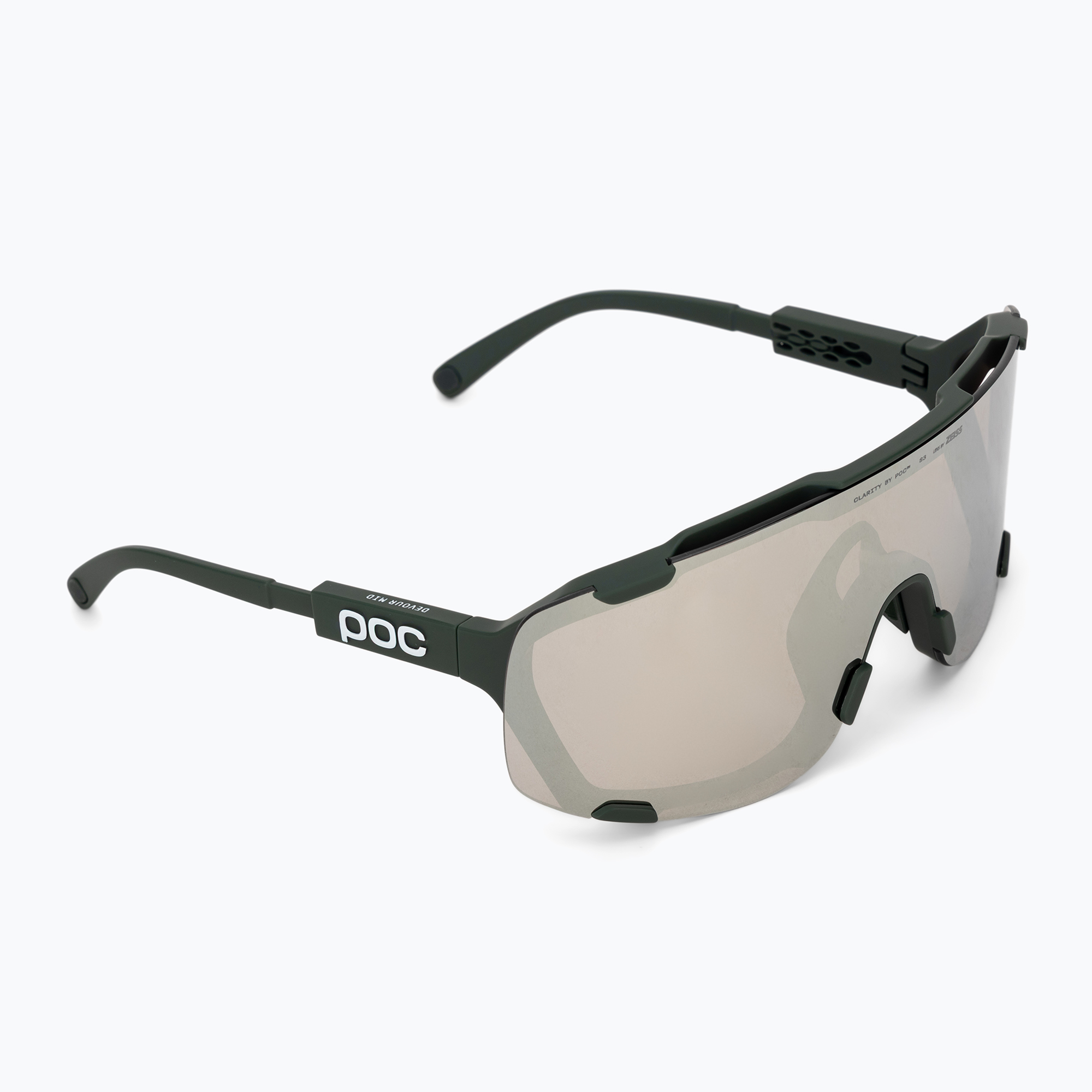 Слънчеви очила POC Devour Mid pargasite green/clarity road/sunny silver