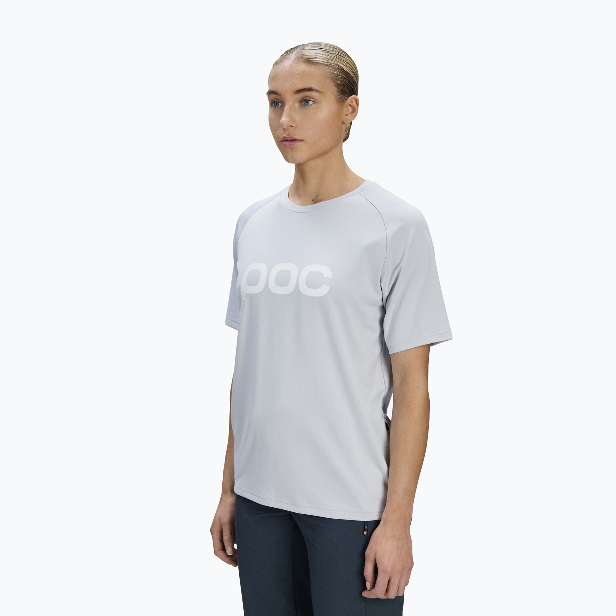 Дамска тениска за колоездене POC Reform Enduro granite grey