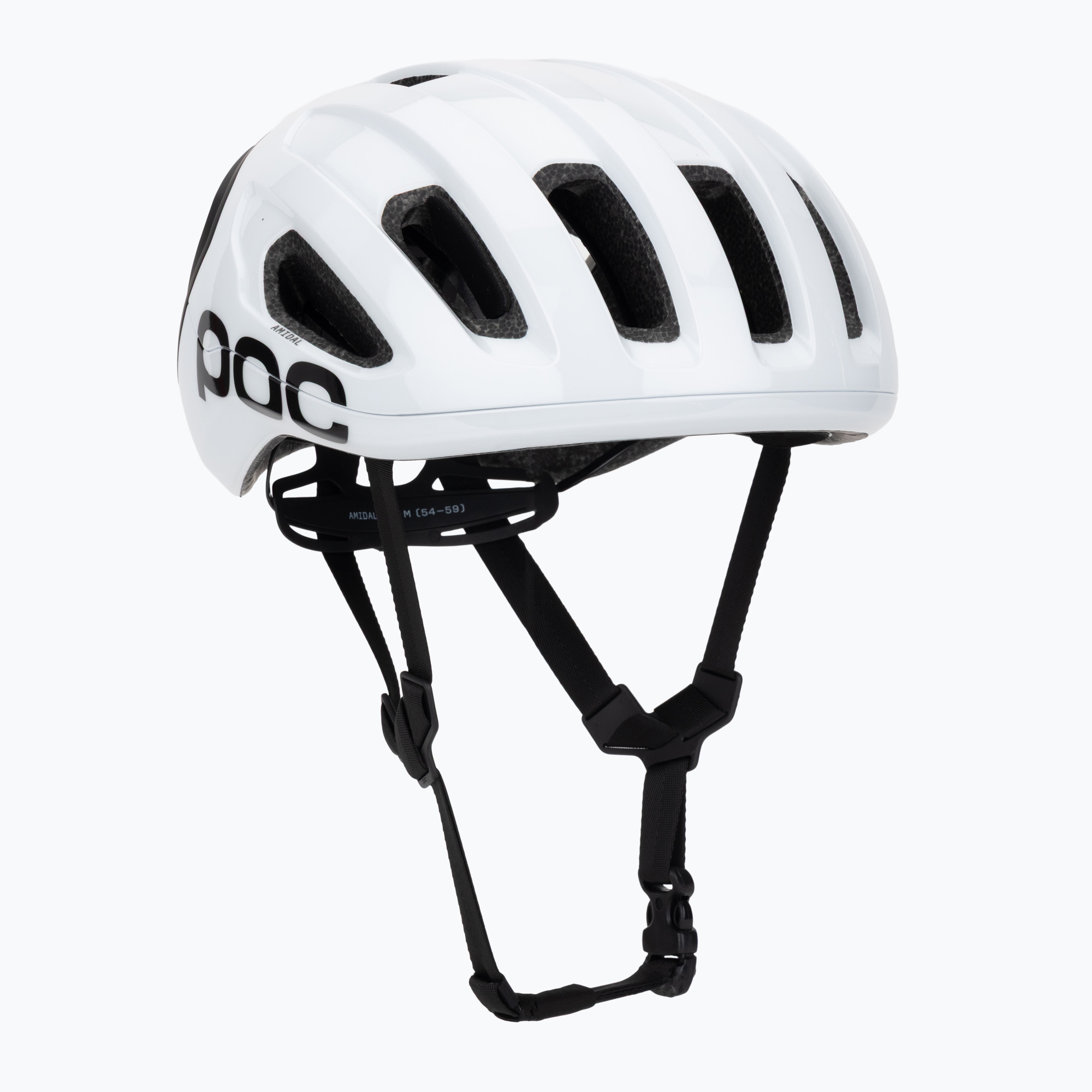 Велосипедна каска POC Amidal hydrogen white/uranium black mat