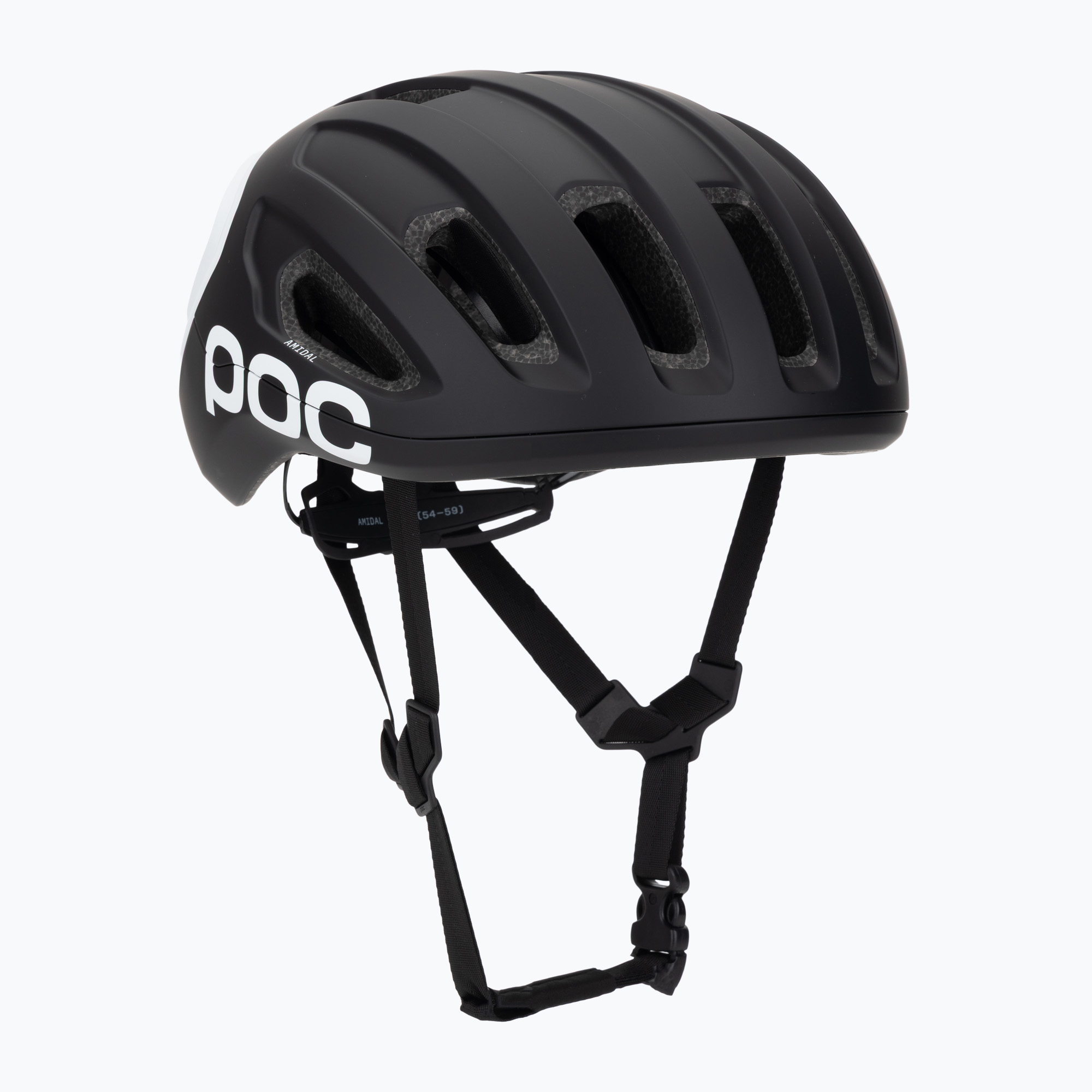 Велосипедна каска POC Amidal uranium black matt/hydrogen white