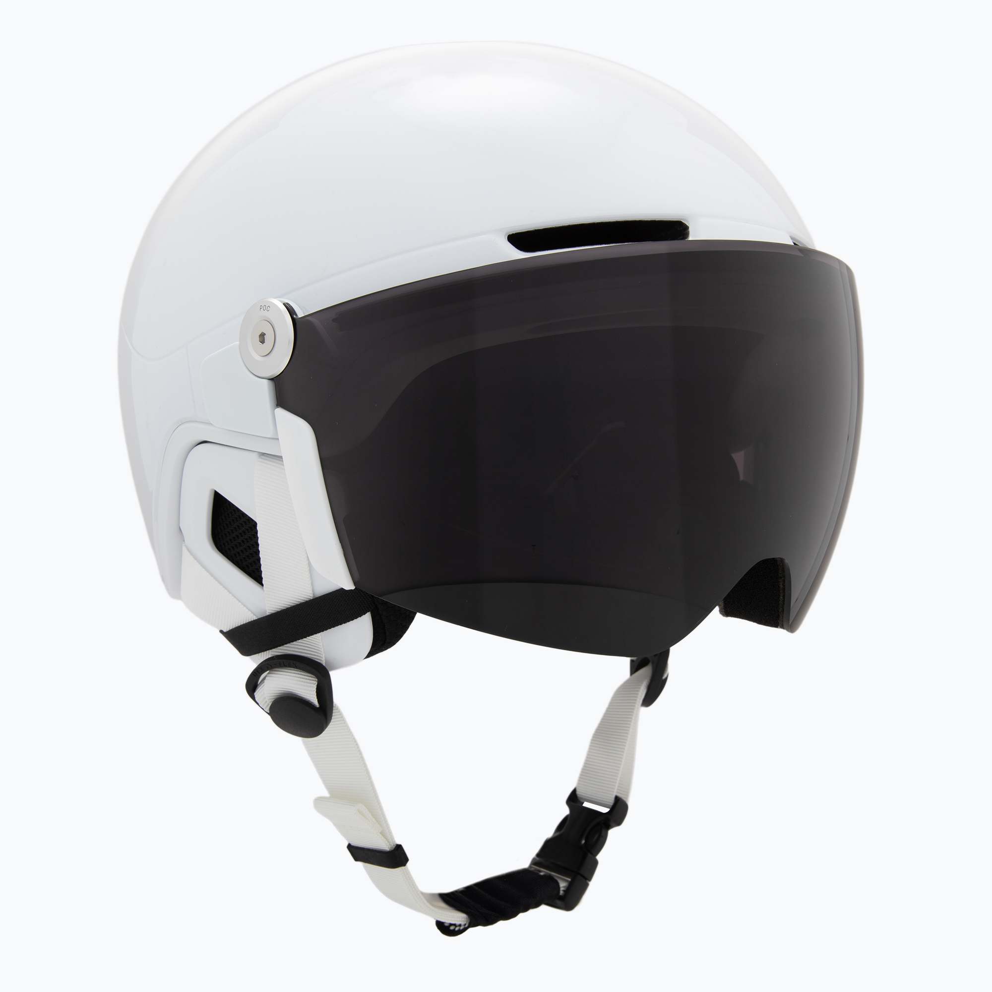 Скиорска каска POC Obex Visor hydrogen white matt/clarity universal/sunny/grey