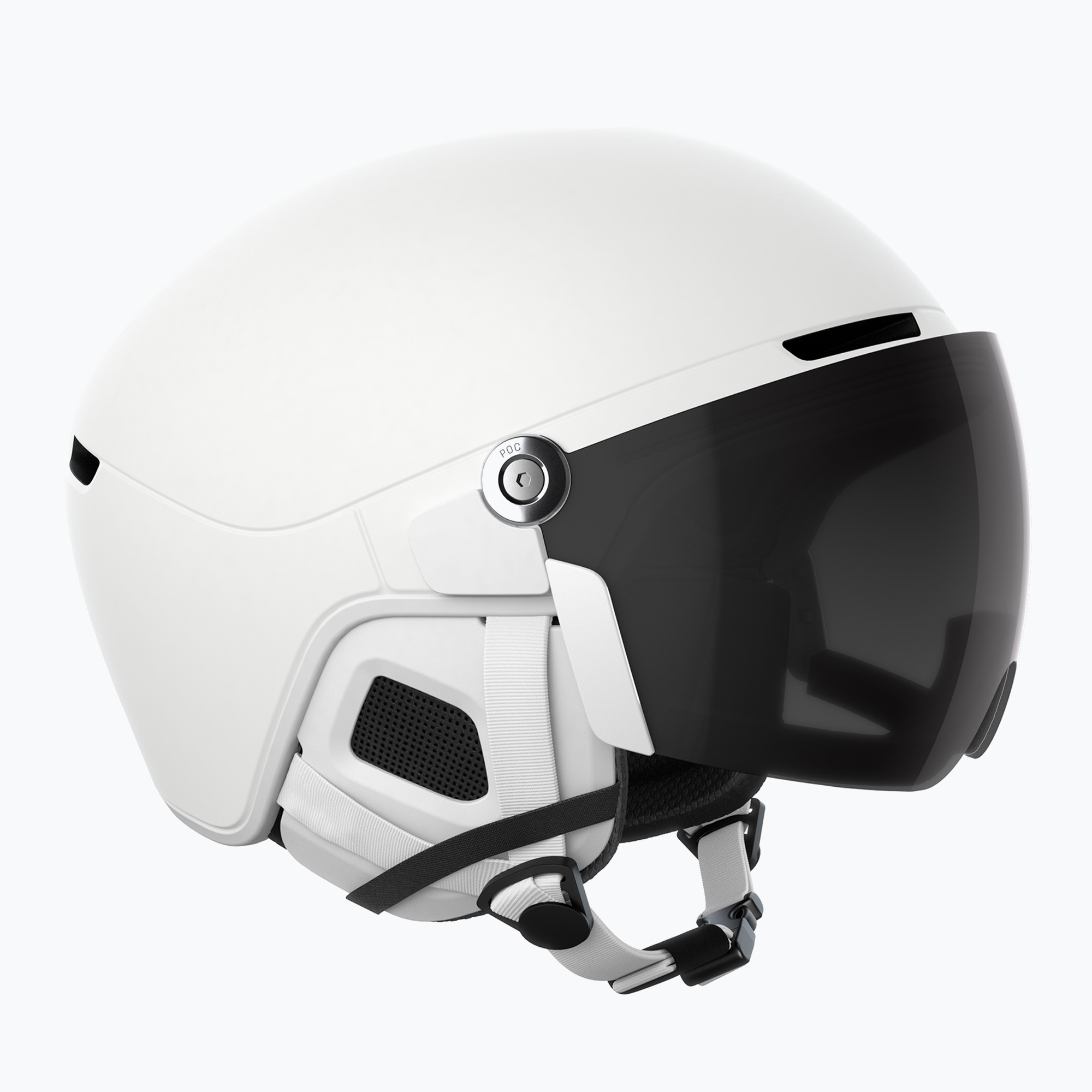 Ski helmet POC Obex Visor hydrogen white matt/clarity universal/sunny/grey (59-62 cm (XL-XXL))