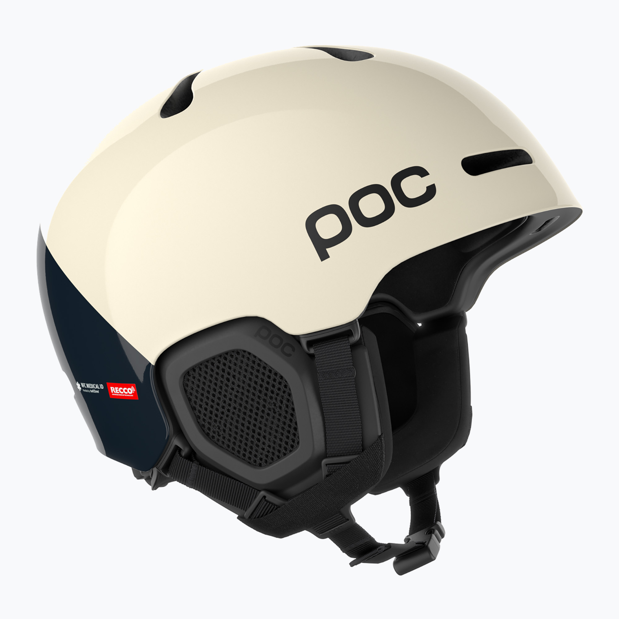 Скиорска каска POC Fornix BC bleu/blanc