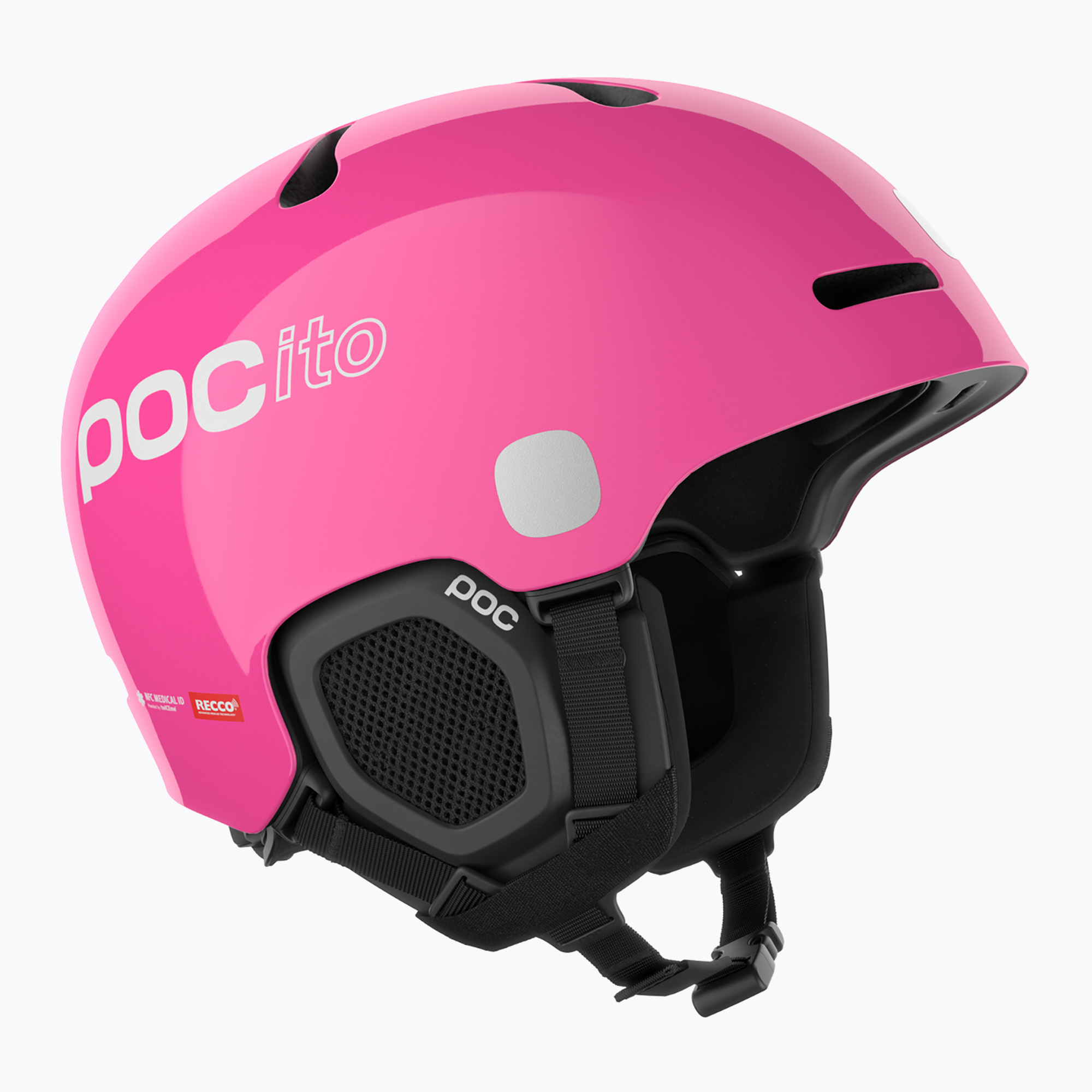 Детска скиорска каска POC POCito Fornix MIPS fluorescent pink
