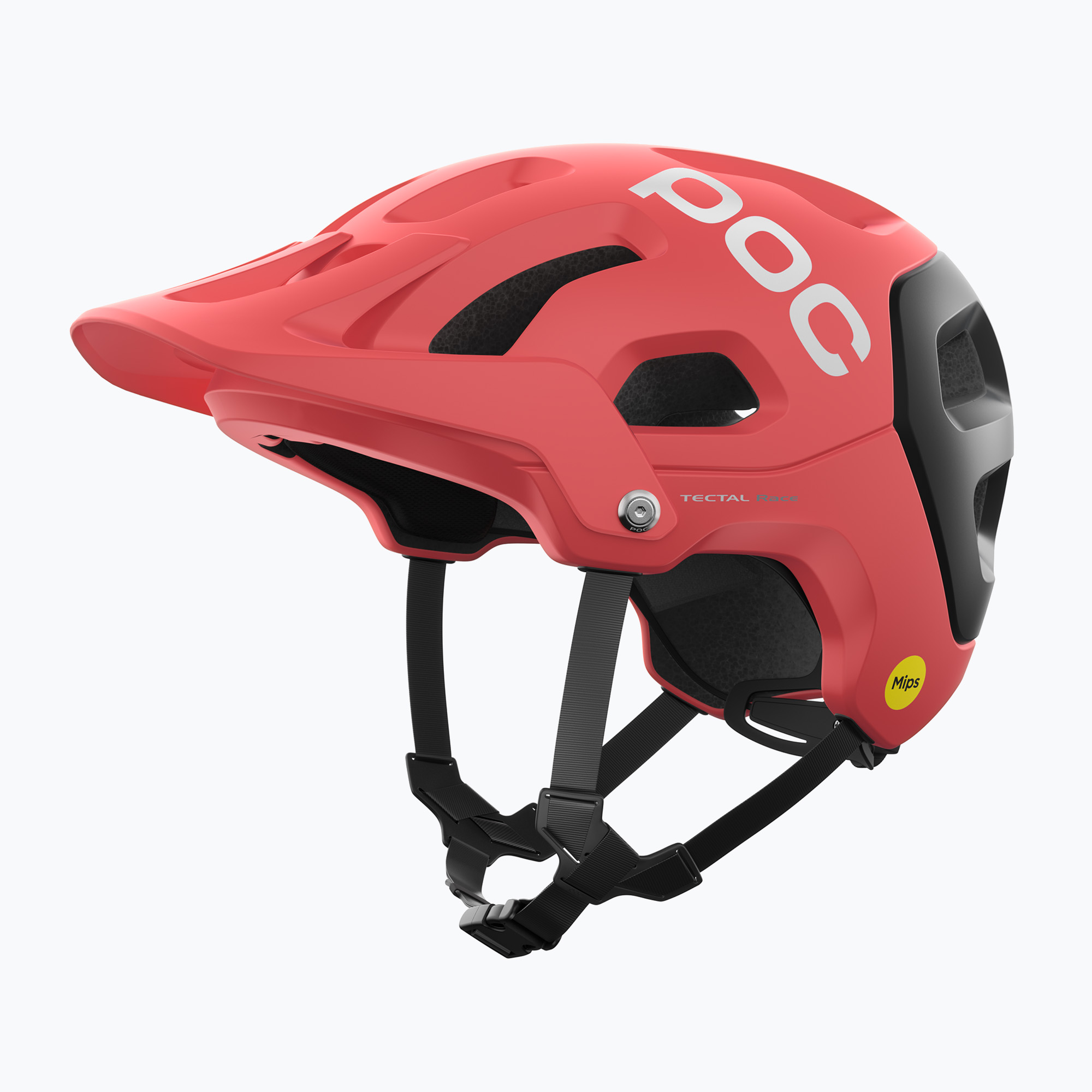 MTB cyklistická prilba POC Tectal Race MIPS ammolite coral/uranium black matt (Tectal Race MIPS 10580)