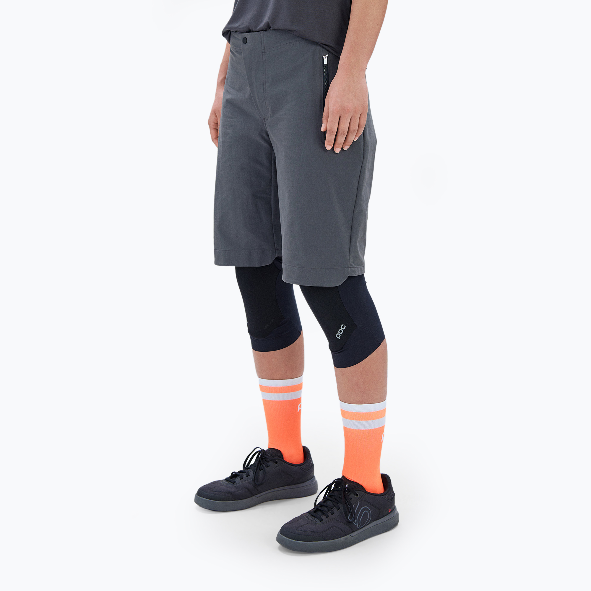 Dámske cyklistické šortky POC Essential Enduro sylvanite grey (Essential Enduro W 52857)