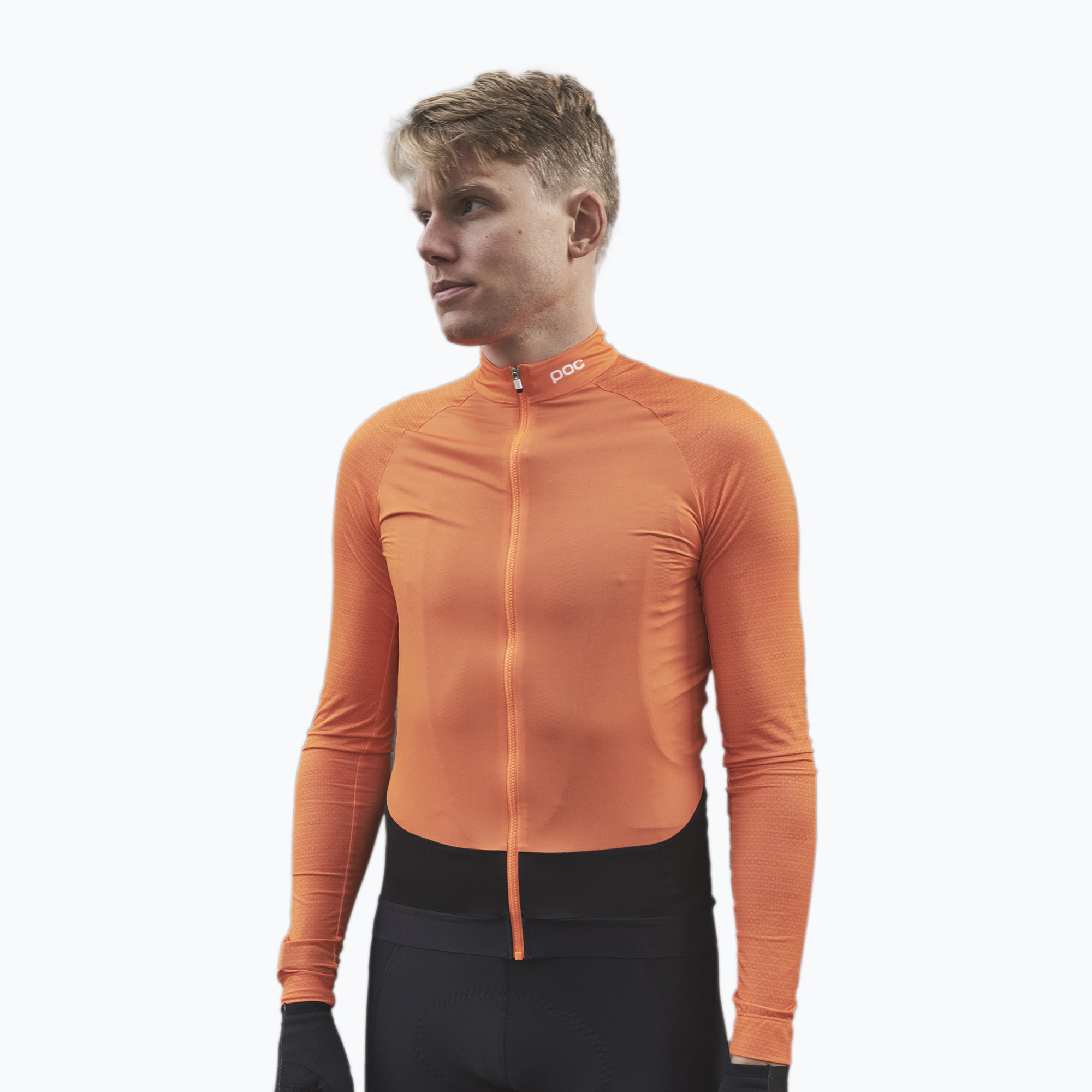 POC Essential Road manica lunga ciclismo uomo o zink orange (S) (Essential Road 58133)