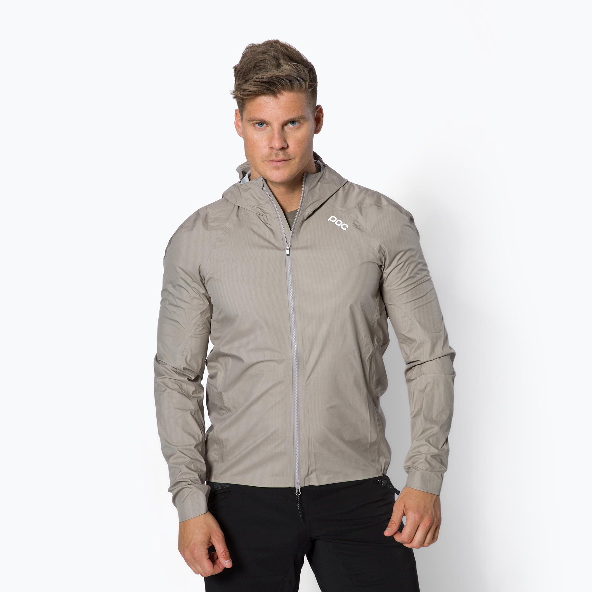 Pánska cyklistická bunda POC Signal All-weather moonstone grey (Signal All-weather 52314)