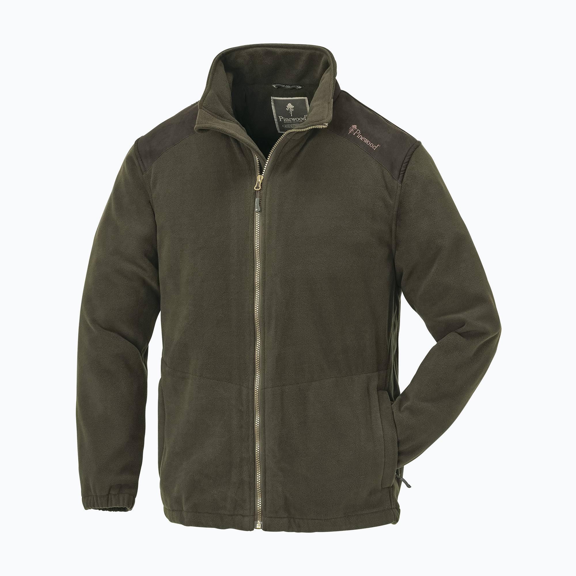 Bluza męska Pinewood Retriever Fleece d.olive/suede brown 