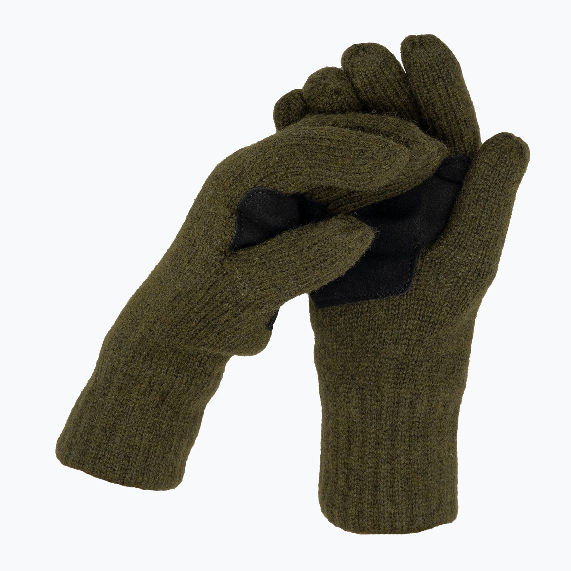 Rękawiczki trekkingowe Pinewood Knitted Wool mossgreen mel 