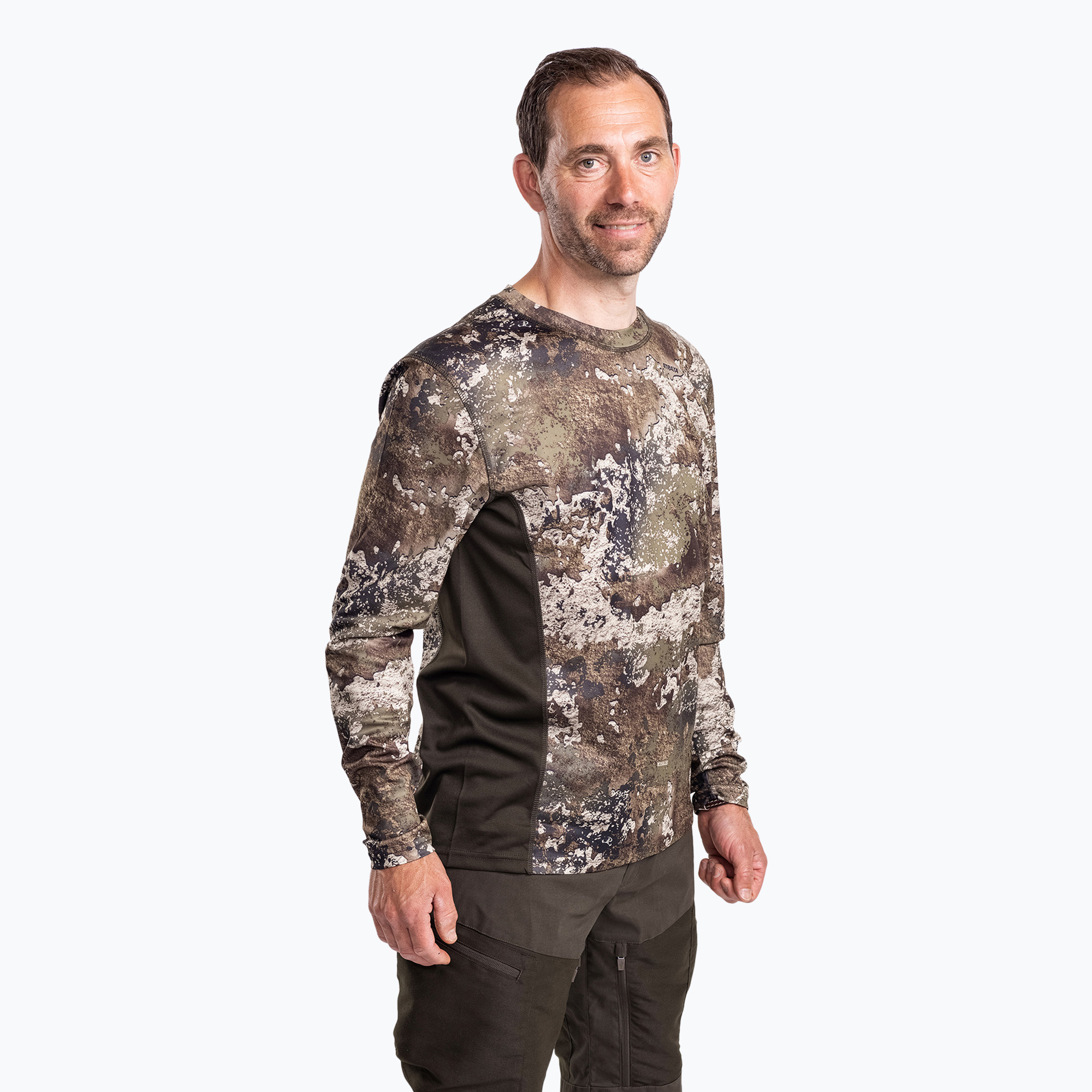 Men's Pinewood Abisko Merino Base Layer Half Zip thermal sweatshirt d.mossgreen (XL)