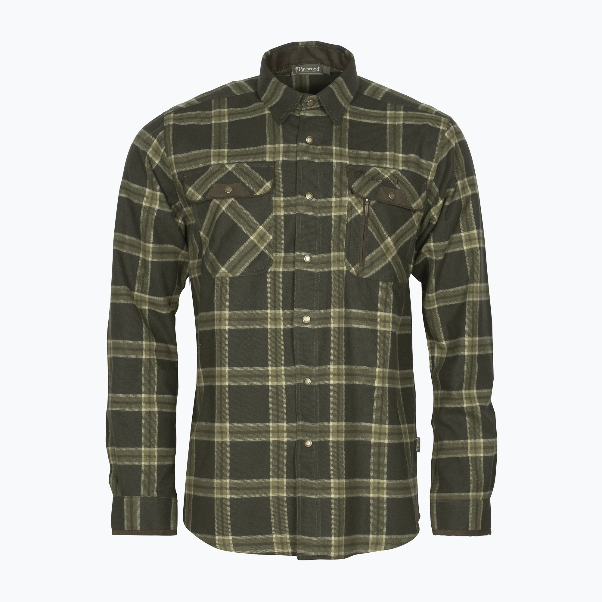 Koszula męska Pinewood Prestwick Exclusive d.green/green 