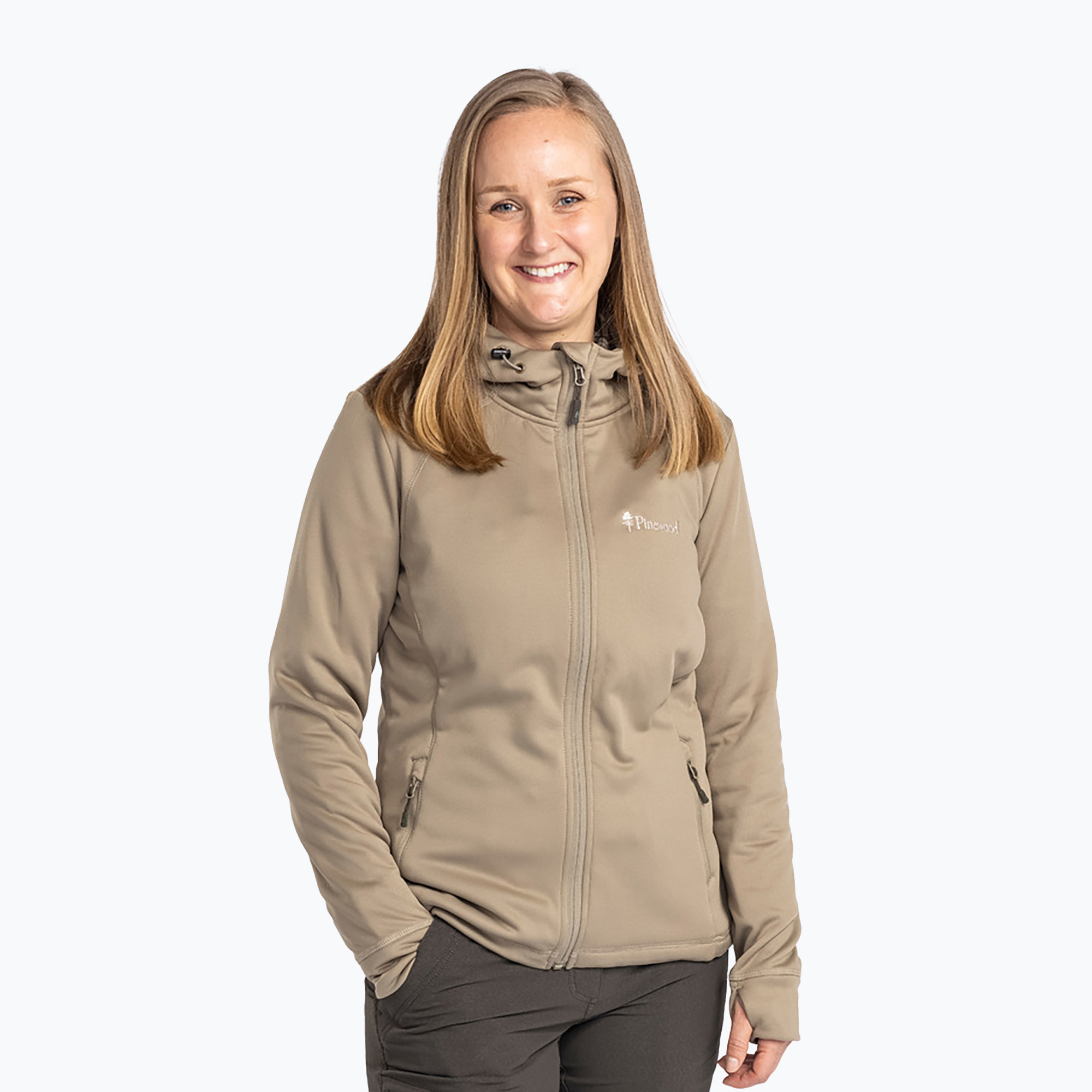 Bluza damska Pinewood Finnveden Hoodie mid khaki 