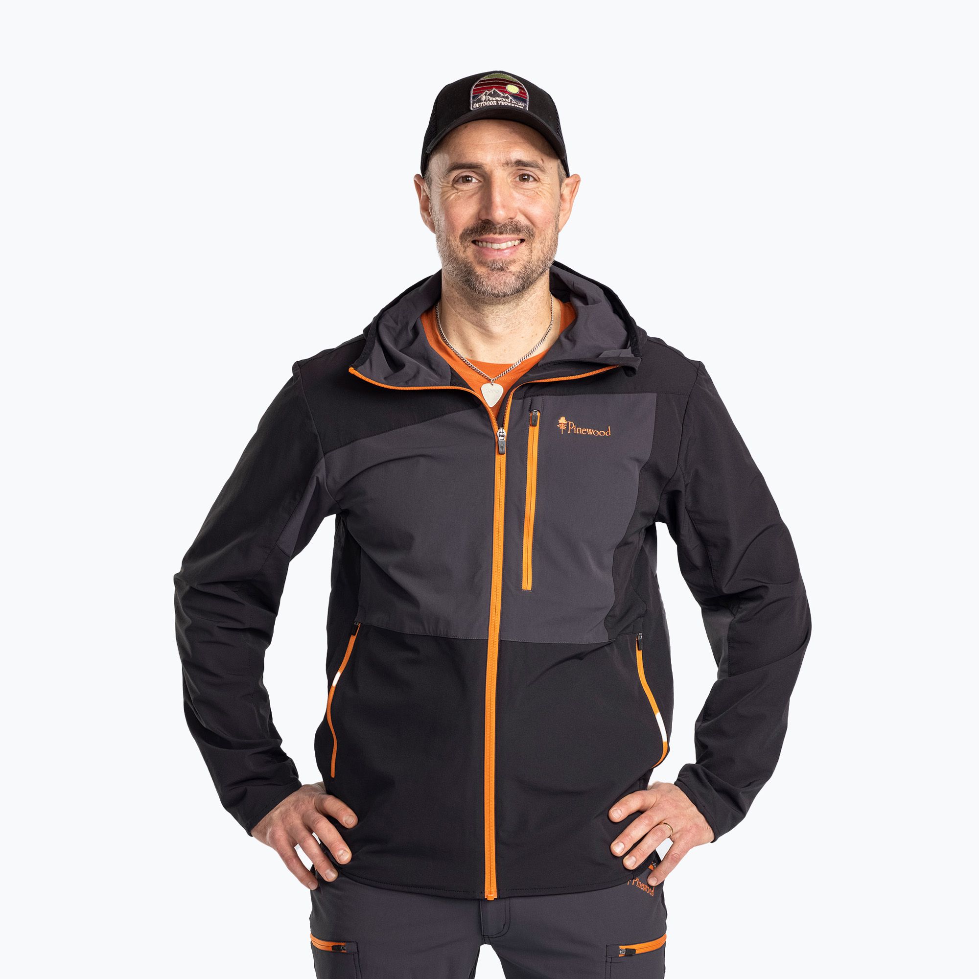 Kurtka męska Pinewood Abisko Light Stretch d.anthracite/black 