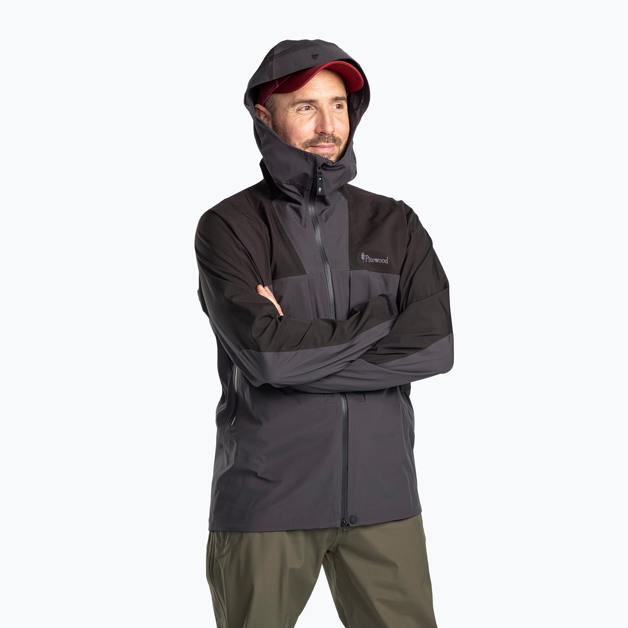 Kurtka przeciwdeszczowa męska Pinewood Abisko Trekking 3L d.antracite/black 