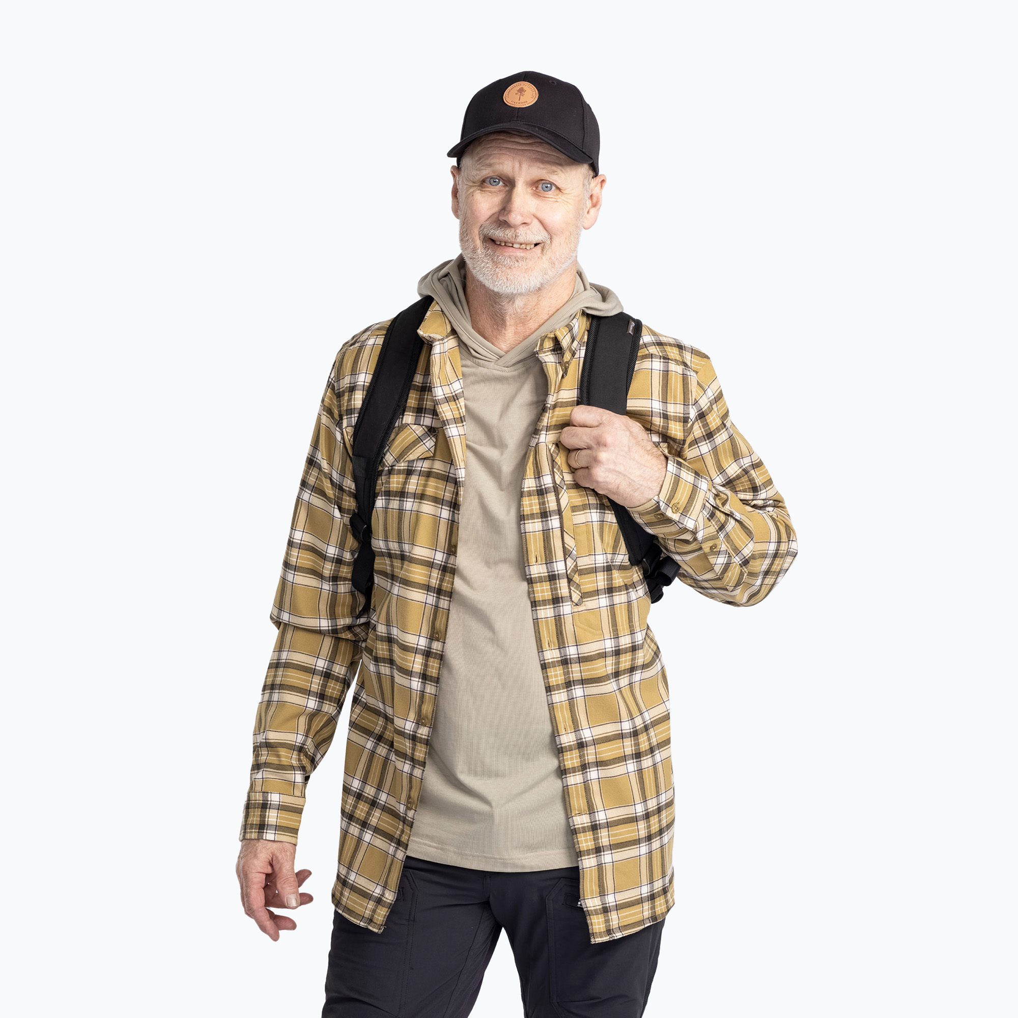 Koszula męska Pinewood Abisko Hiking Flanell golden hay 
