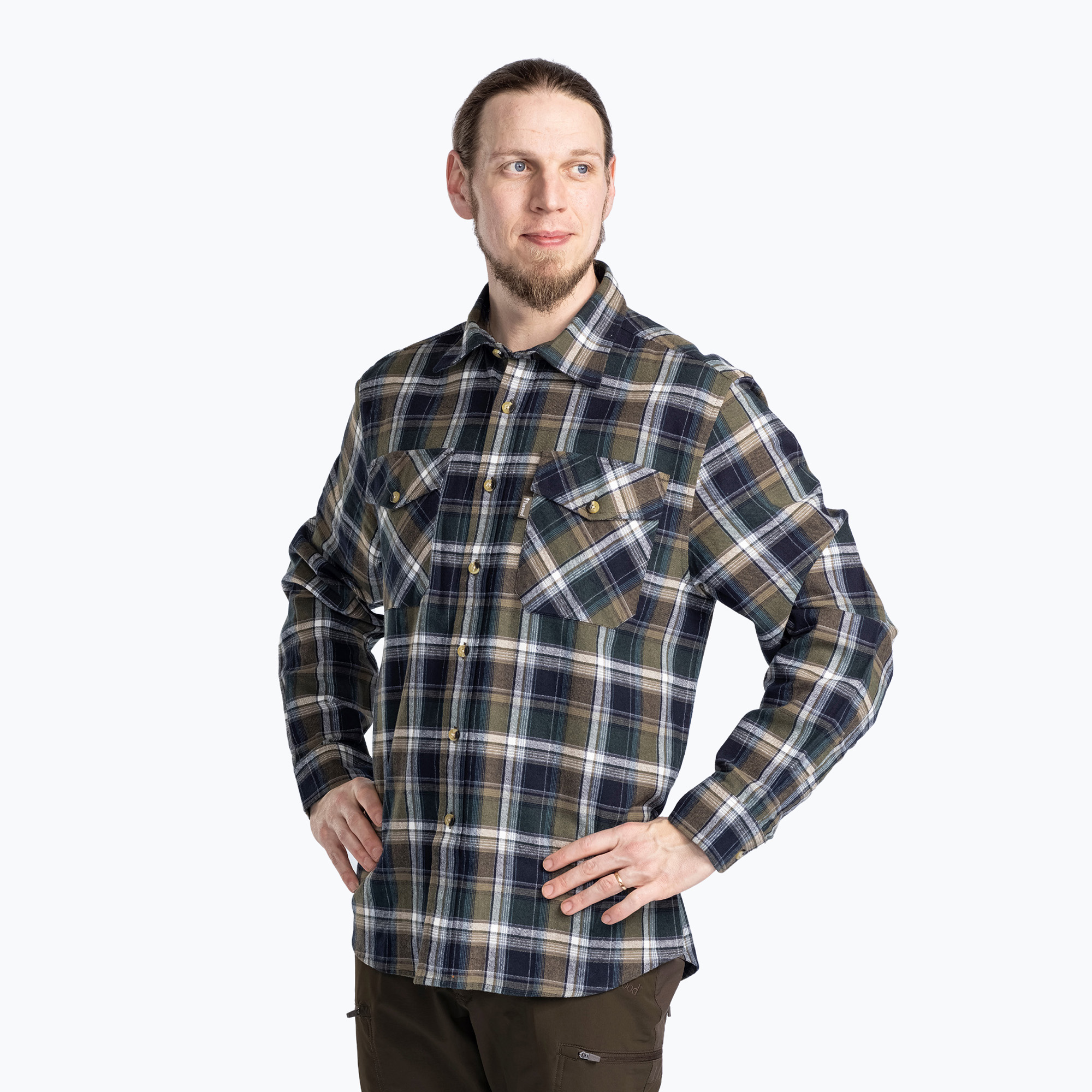 Koszula męska Pinewood Härjedalen green/navy 