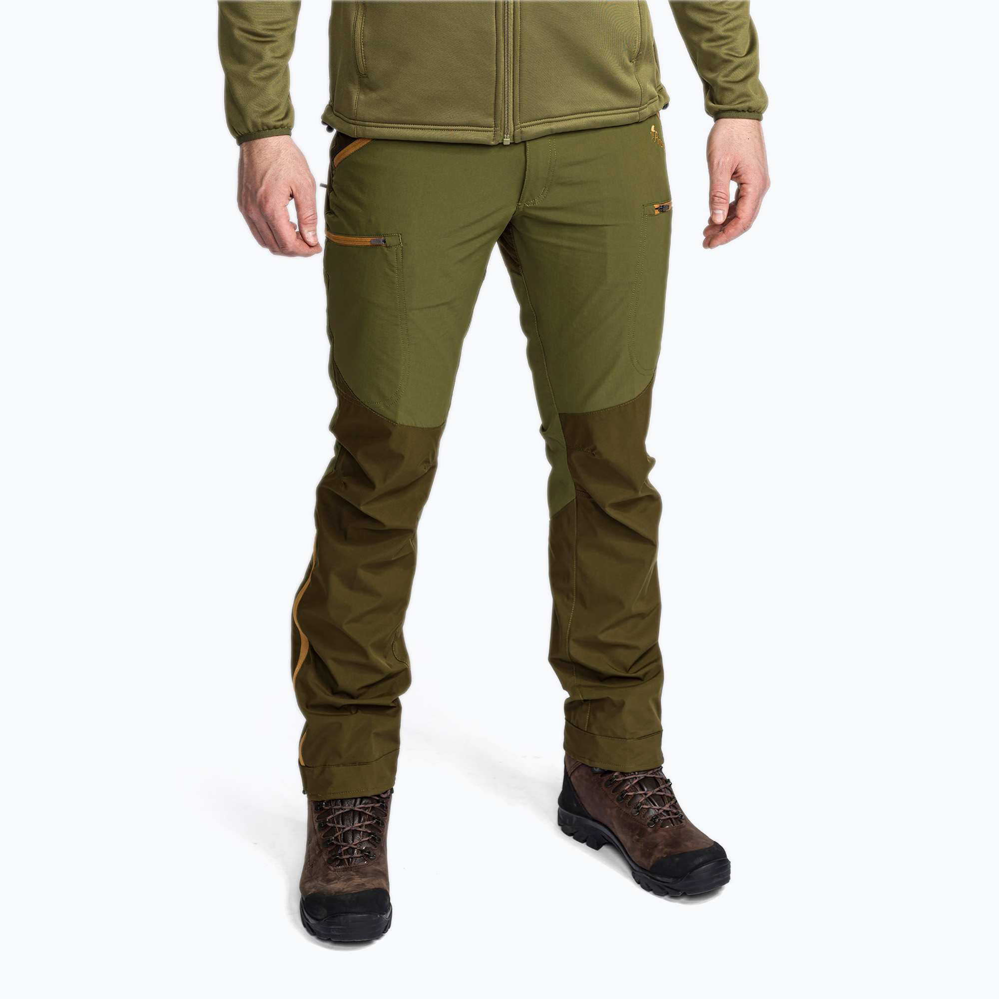 Spodnie z membraną męskie Pinewood Abisko olivegreen/h.olive 