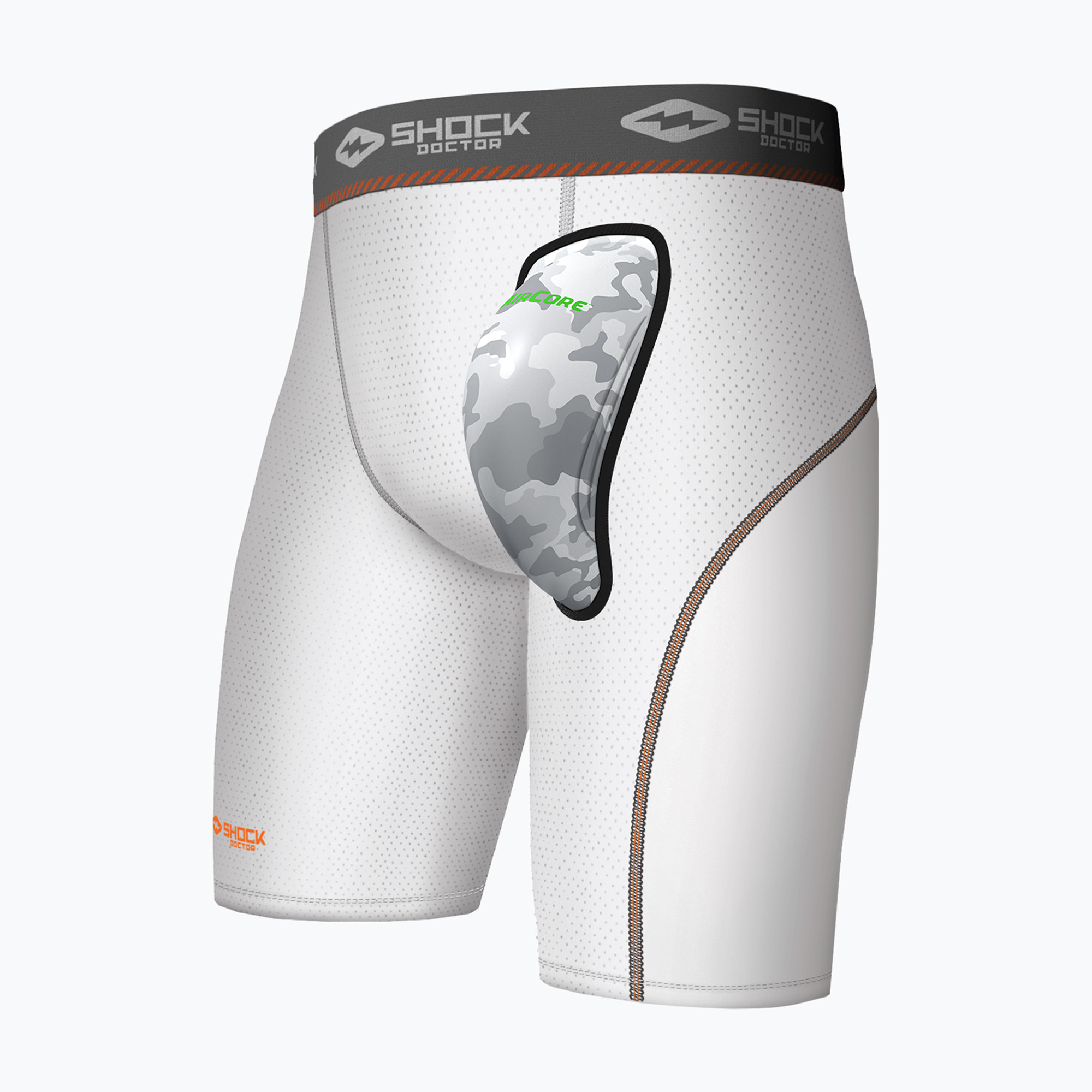Spodenki do sportów walki męskie Shock Doctor AirCore Cup Compression biały 