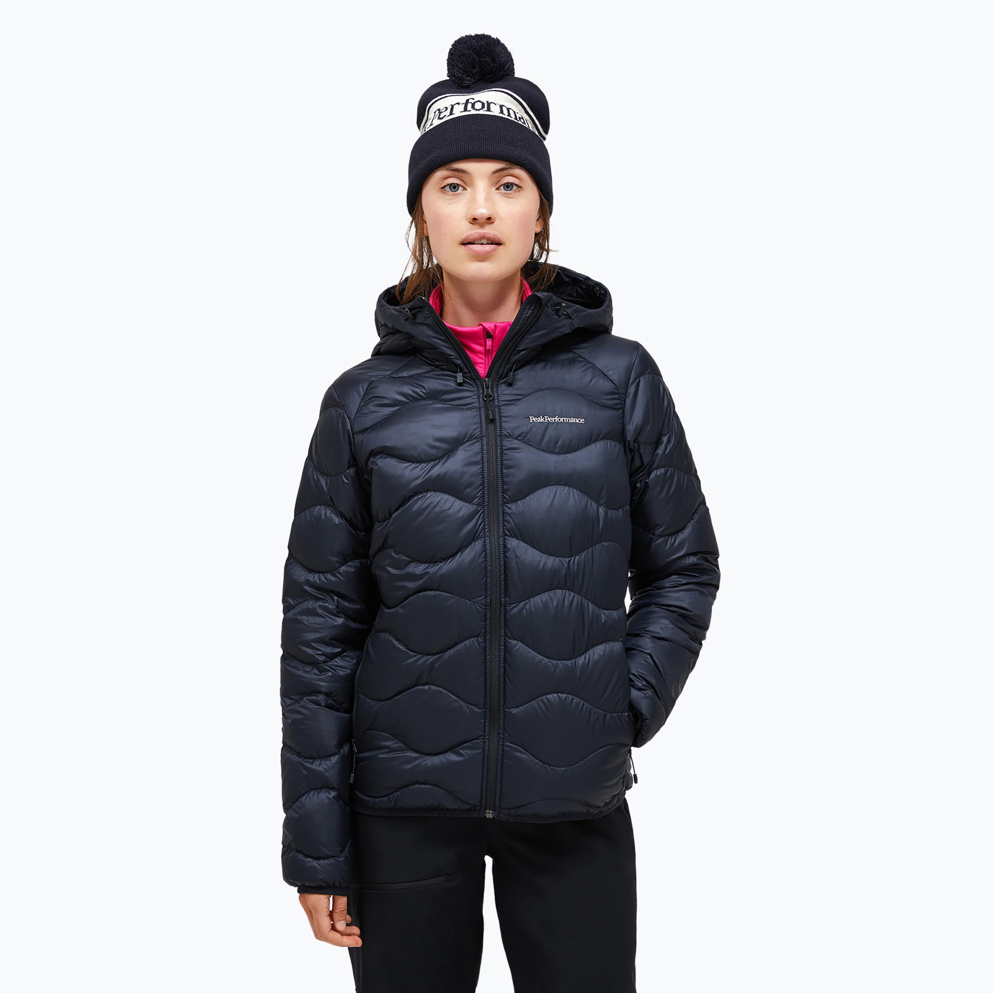 Kurtka puchowa damska Peak Performance Helium Down Hood black 