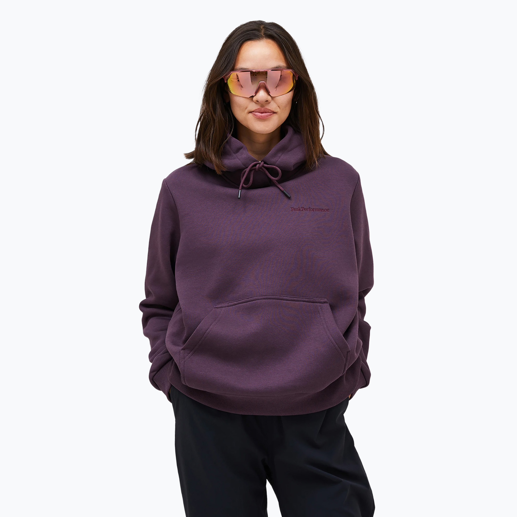 Bluza damska Peak Performance Original Small Logo Hood mystic purple 