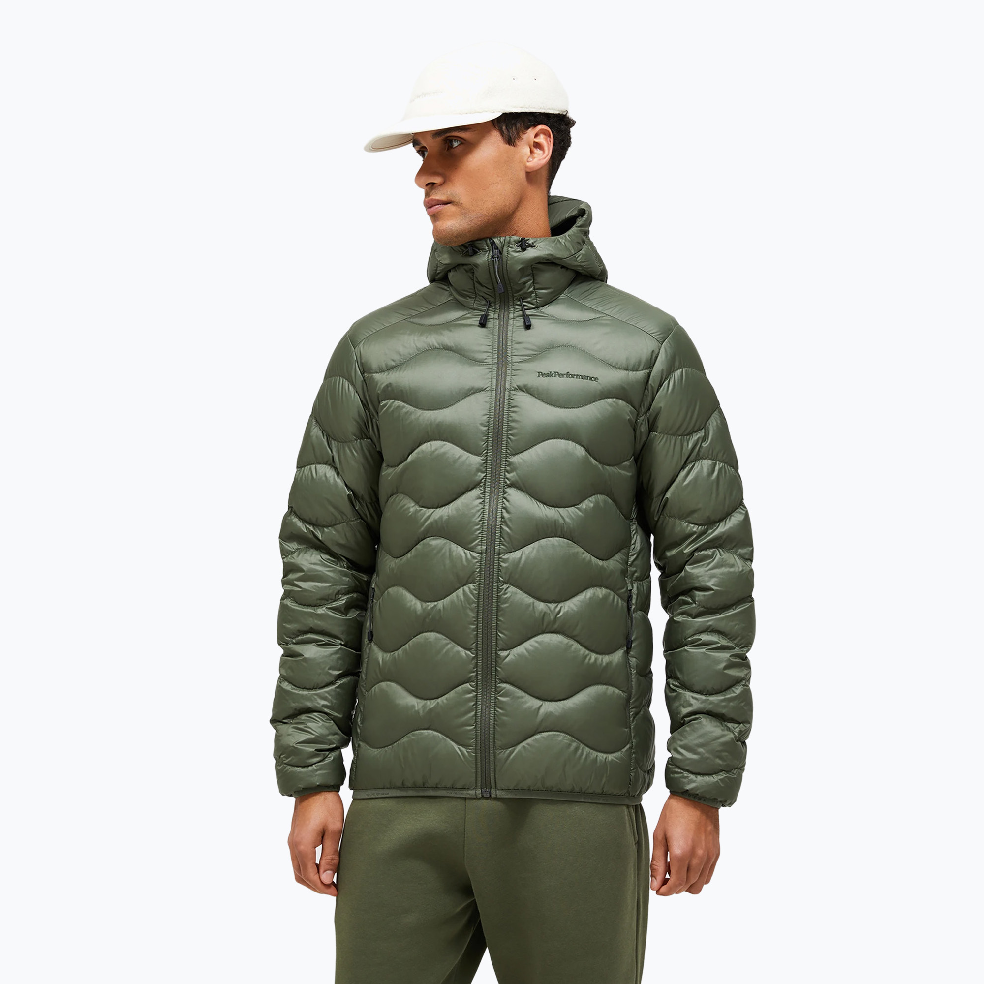 Kurtka puchowa męska Peak Performance Helium Down Hood pine needle 