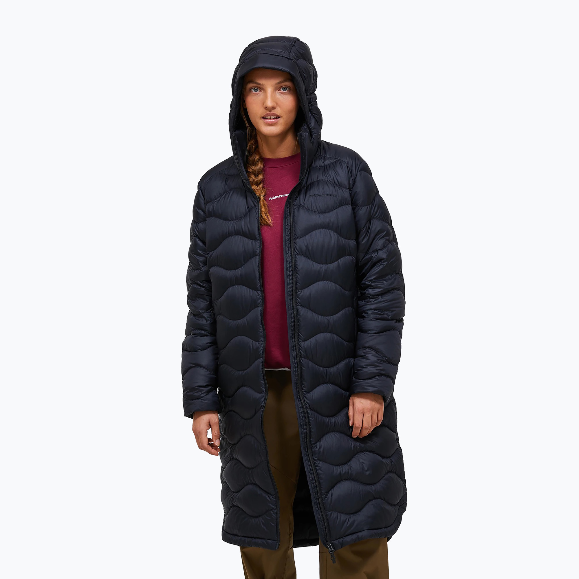 Płaszcz puchowy damski Peak Performance Helium Down Coat black 