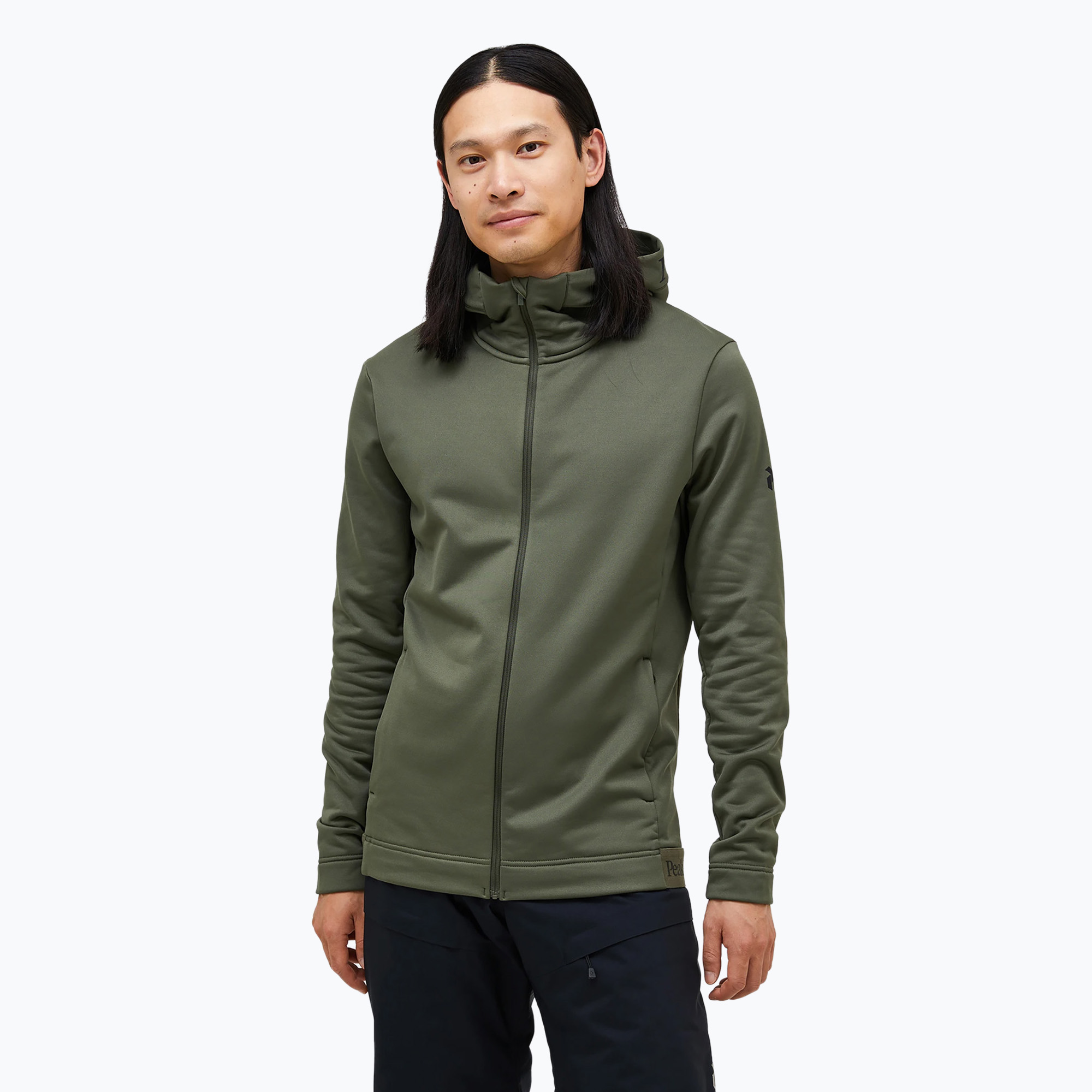 Bluza męska Peak Performance Rider Tech Zip Hood pine needle 