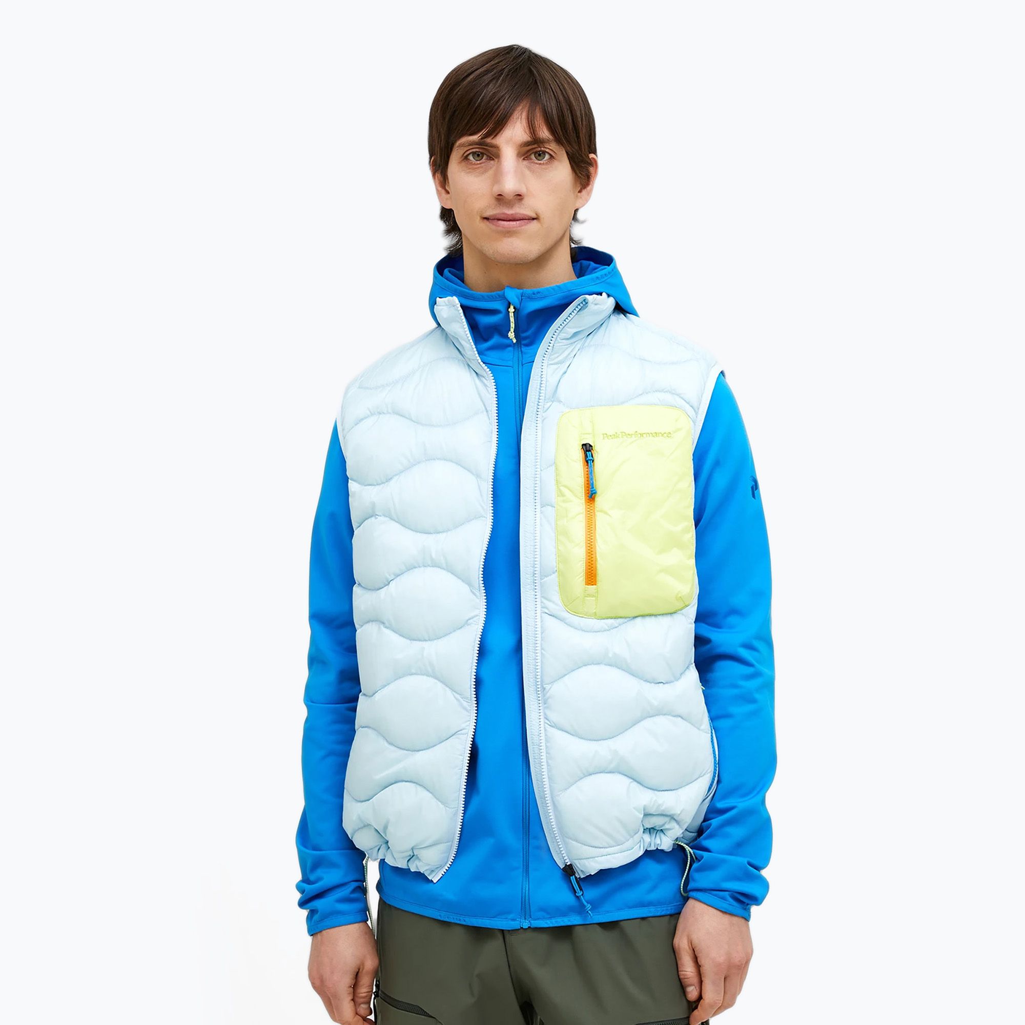 Bezrękawnik męski Peak Performance Helium Utility Down cloud/sunny adventure/brilliant blue