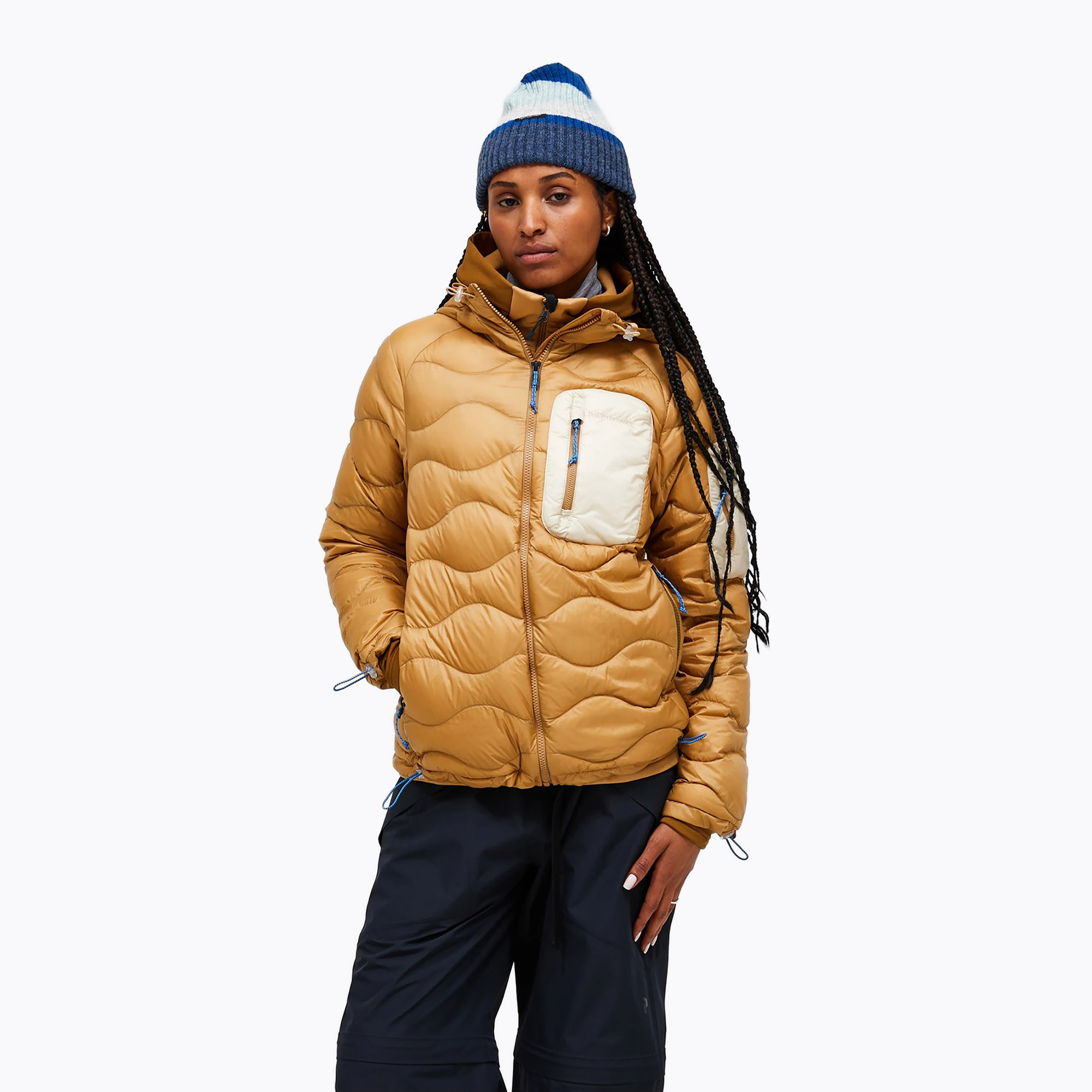 Kurtka puchowa damska Peak Performance Helium Utility Down sierra sand/sand fog 