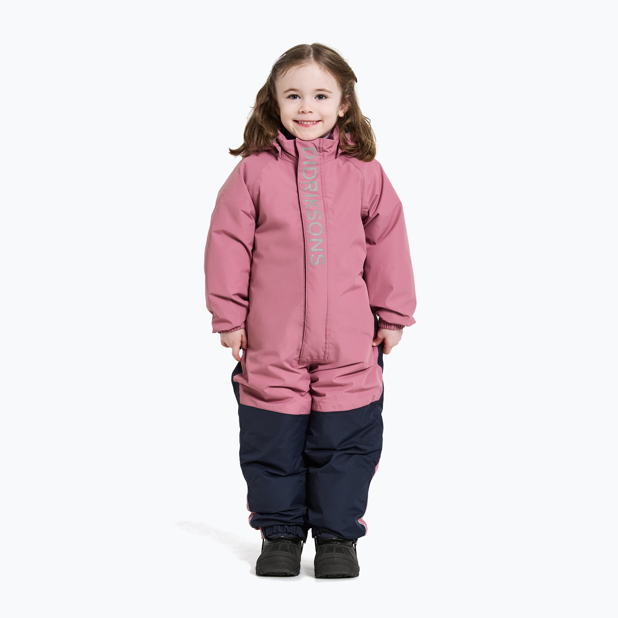 Kombinezon narciarski dziecięcy Didriksons Talvi Cover heather pink 